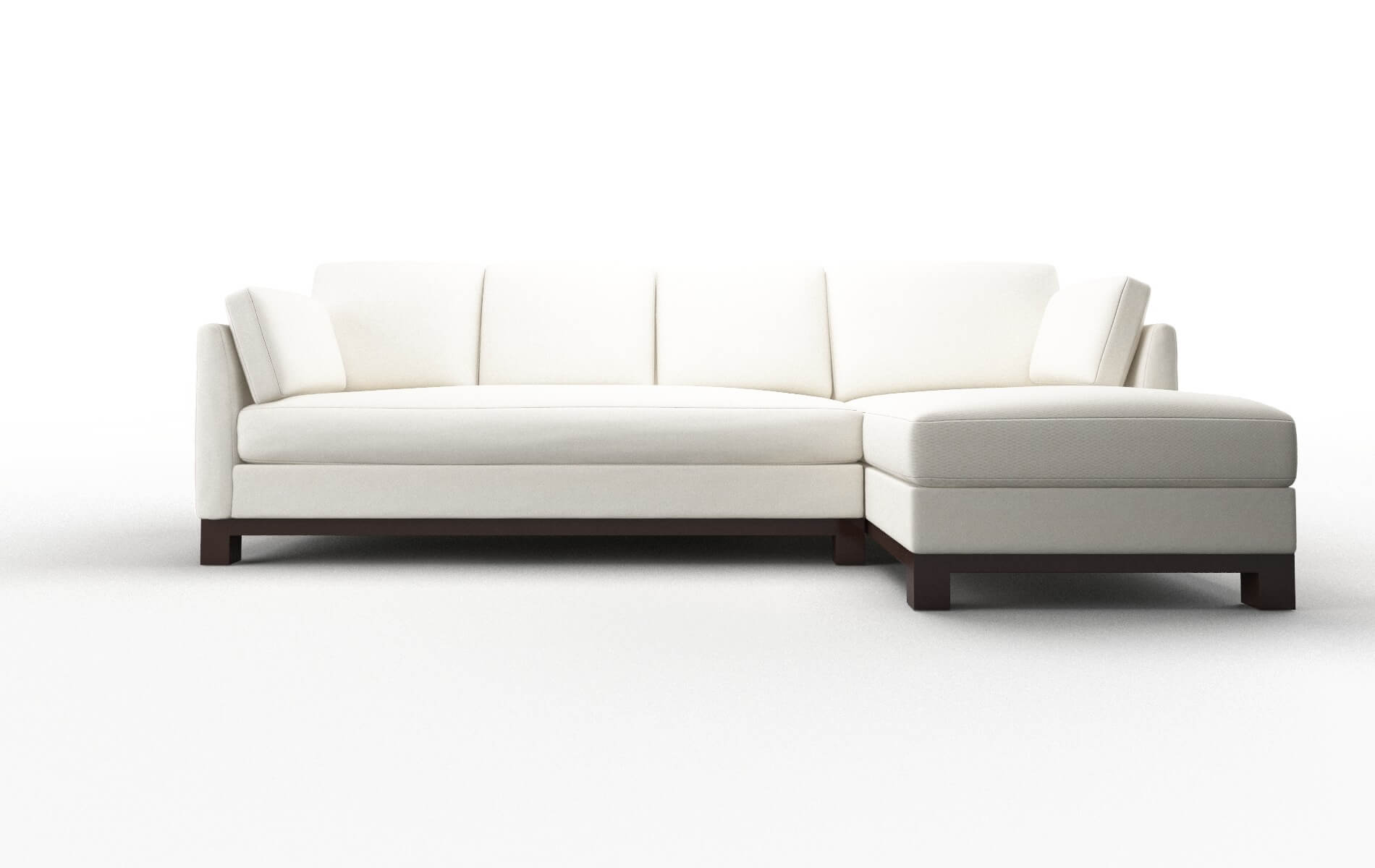 Dover Cosmo Ivory Panel espresso legs 1