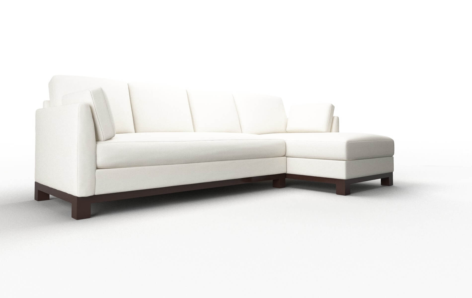 Dover Cosmo Ivory Panel espresso legs 2