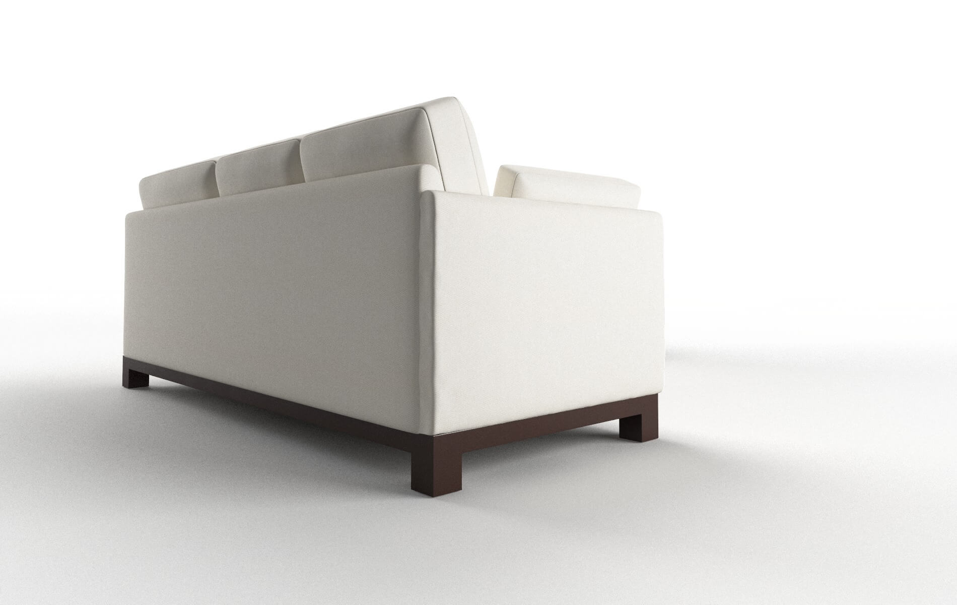 Dover Cosmo Ivory Sectional espresso legs 3