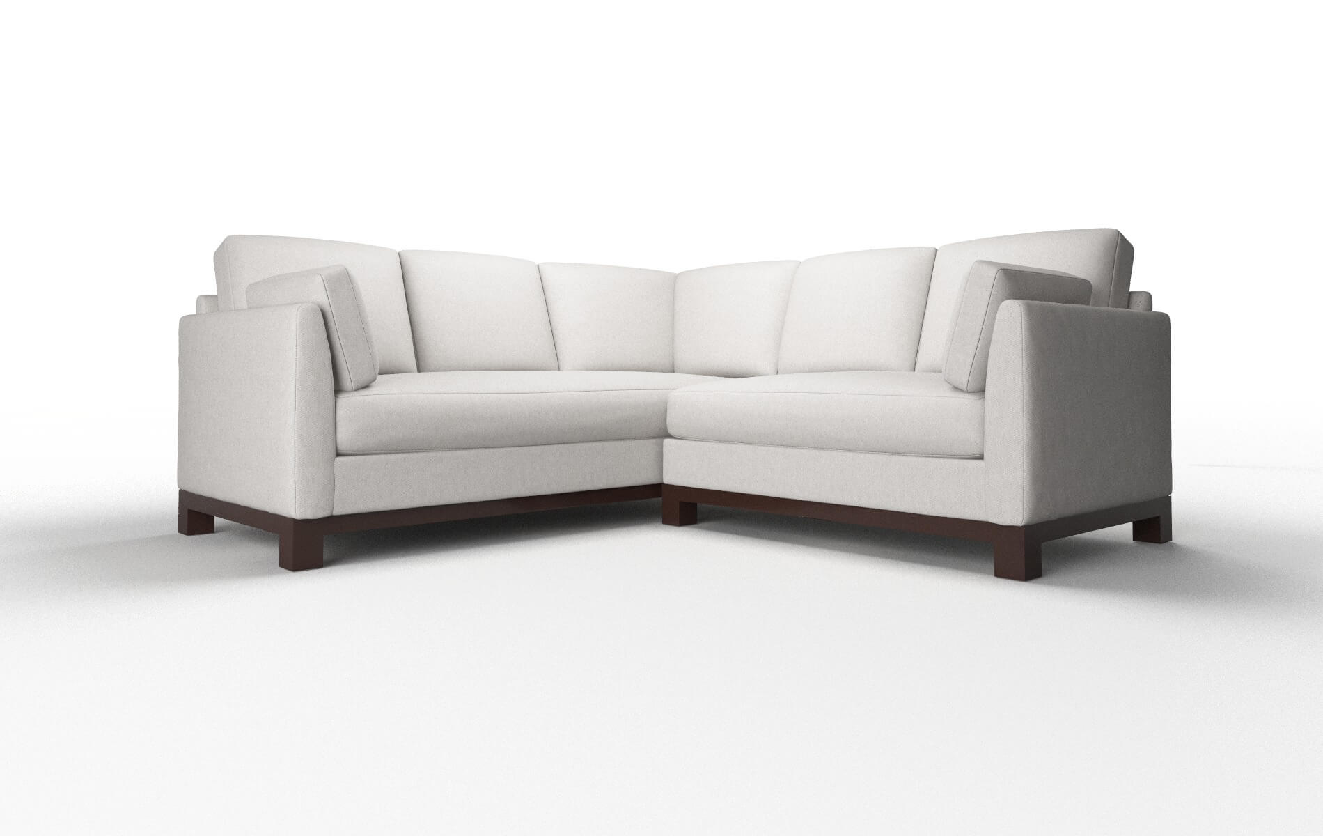 Dover Cosmo Silver Sectional espresso legs 1