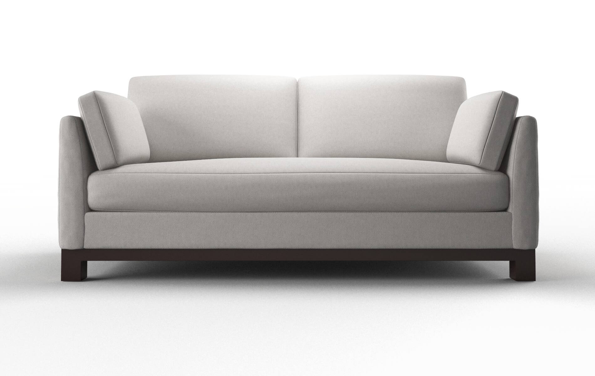Dover Cosmo Silver Sofa espresso legs 1