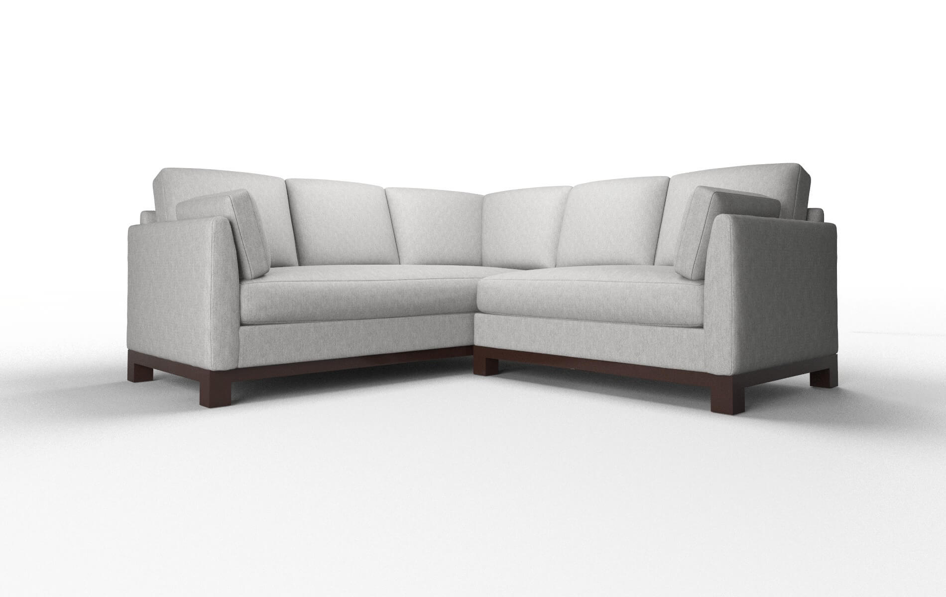 Dover Cosmo Steel Sectional espresso legs 1