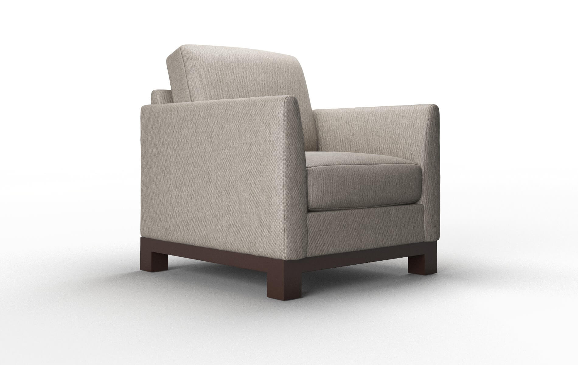 Dover Cosmo Taupe Chair espresso legs 2