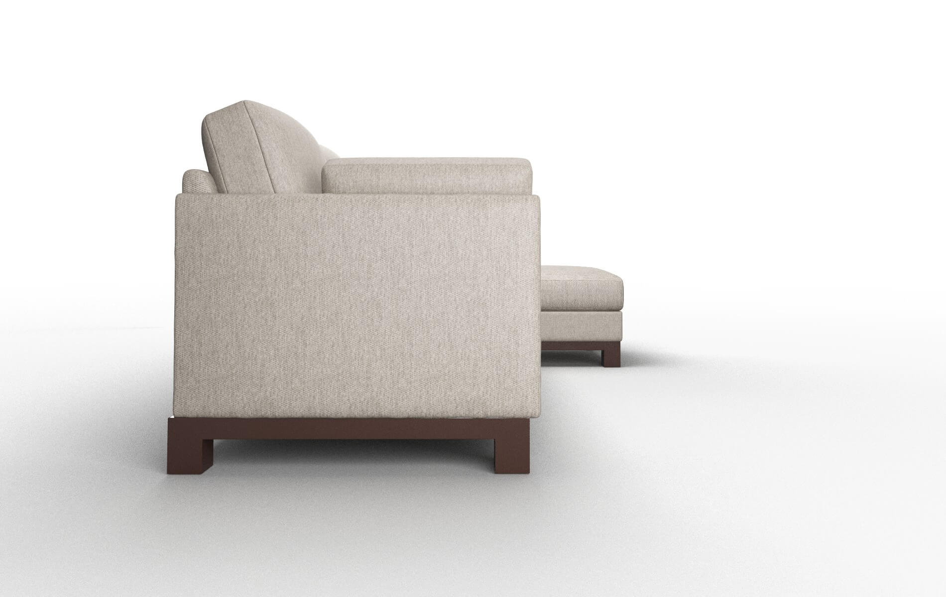 Dover Cosmo Taupe Panel espresso legs 3
