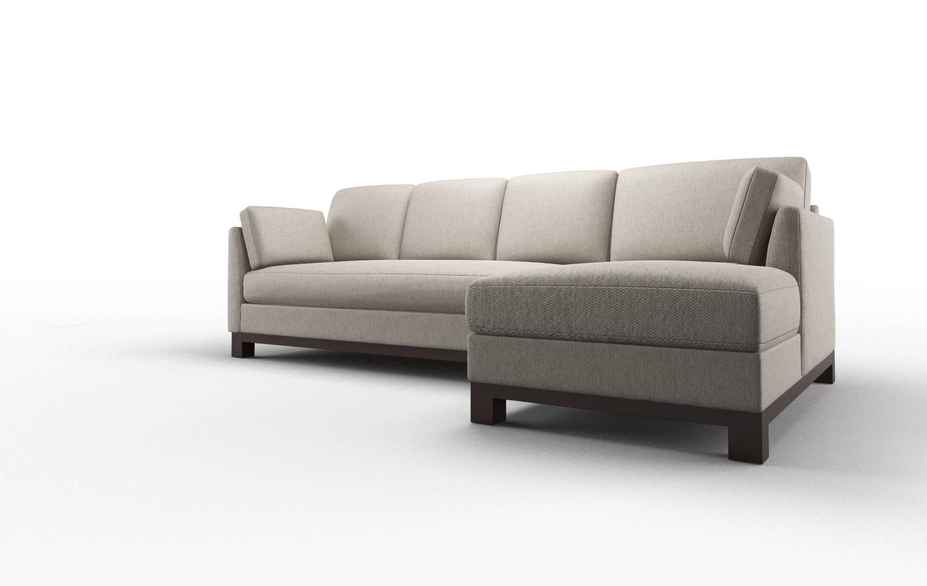 Dover Cosmo Taupe Panel espresso legs 4