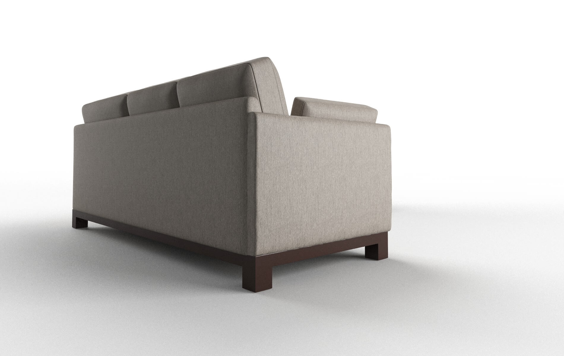 Dover Cosmo Taupe Sectional espresso legs 3