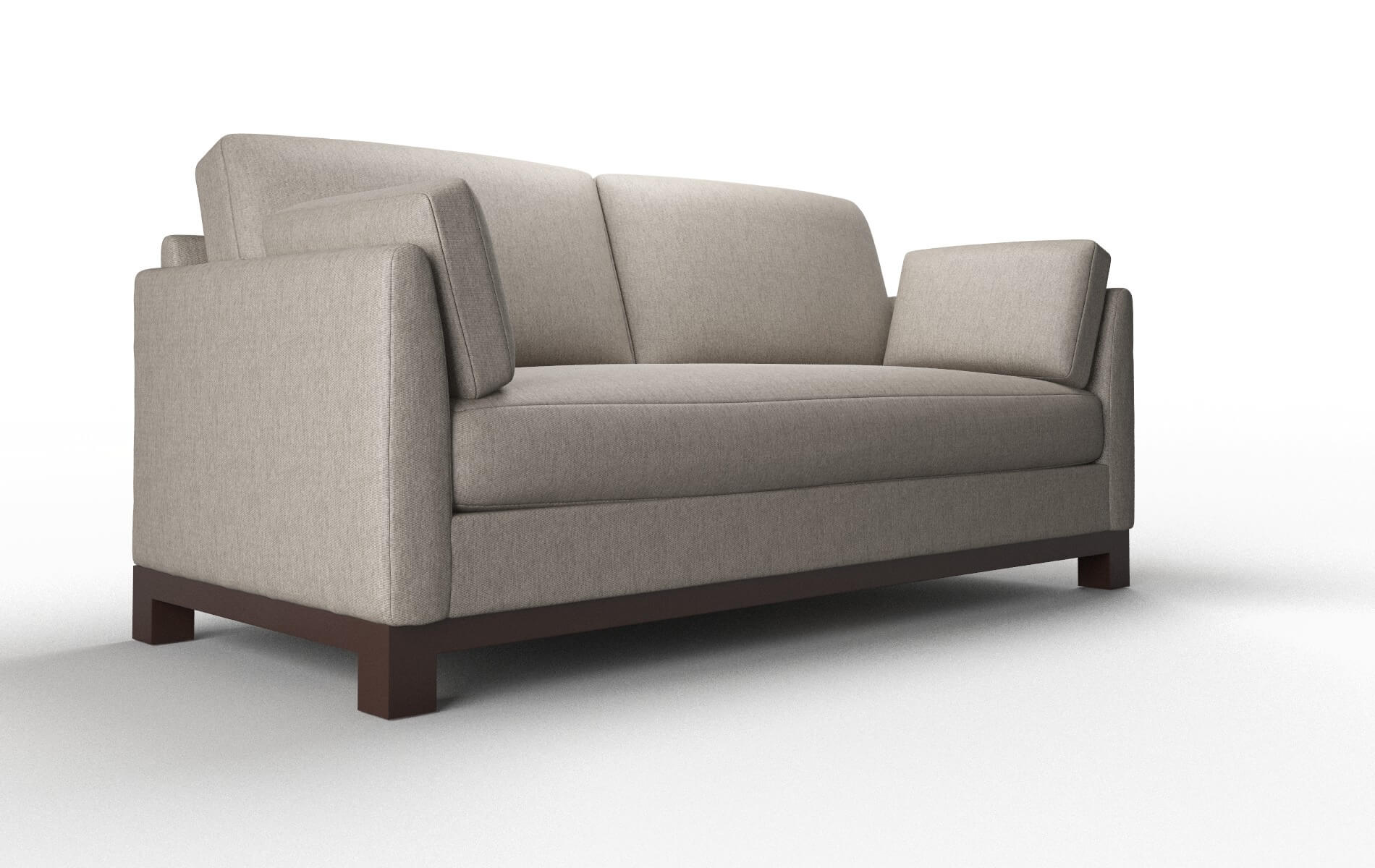 Dover Cosmo Taupe Sofa espresso legs 2