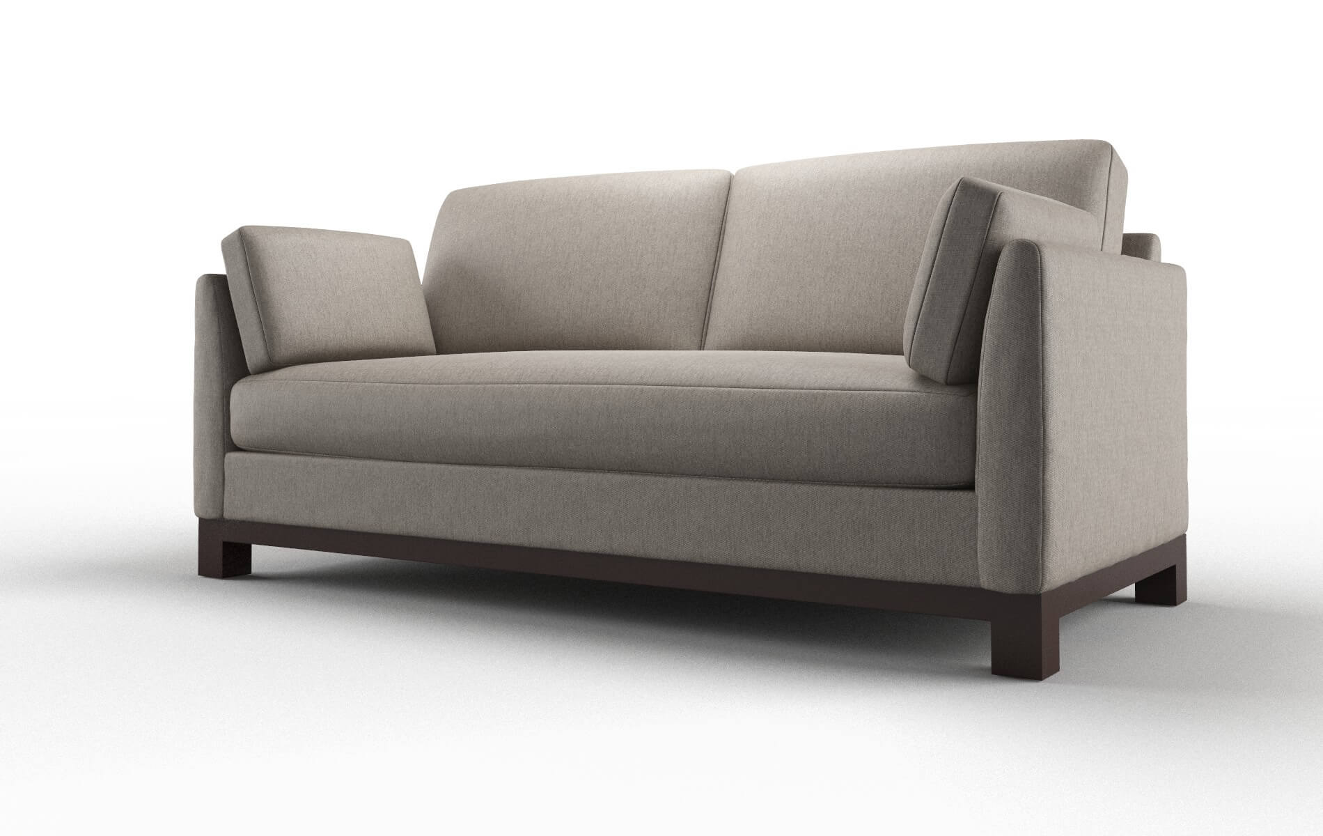 Dover Cosmo Taupe Sofa espresso legs 5