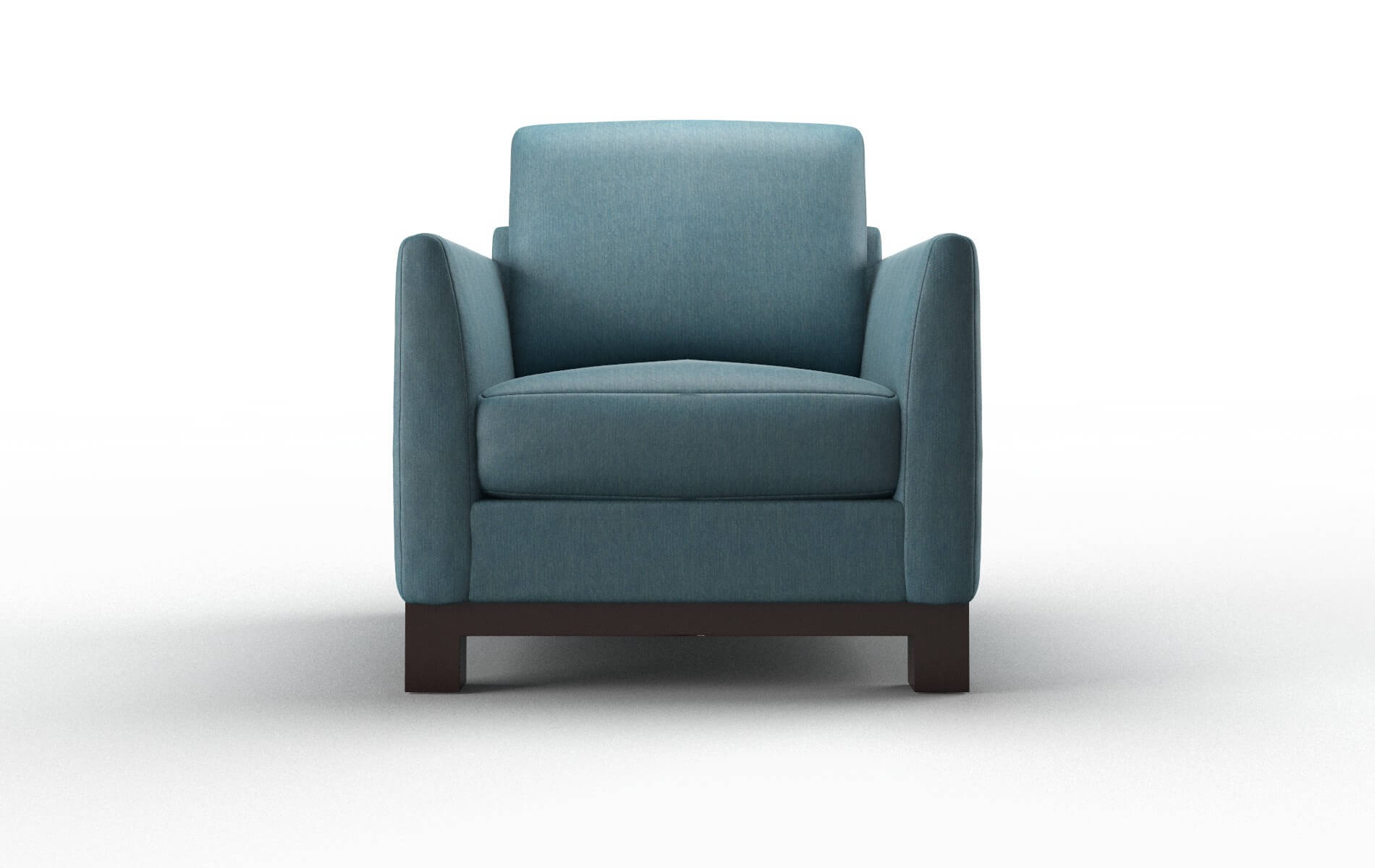 Dover Cosmo Teal chair espresso legs