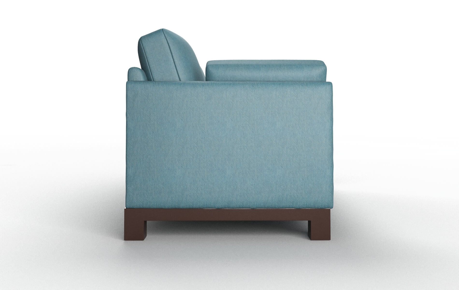 Dover Cosmo Teal Sofa espresso legs 3