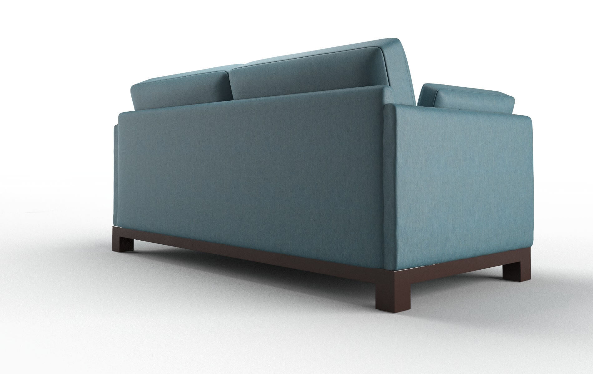 Dover Cosmo Teal Sofa espresso legs 4