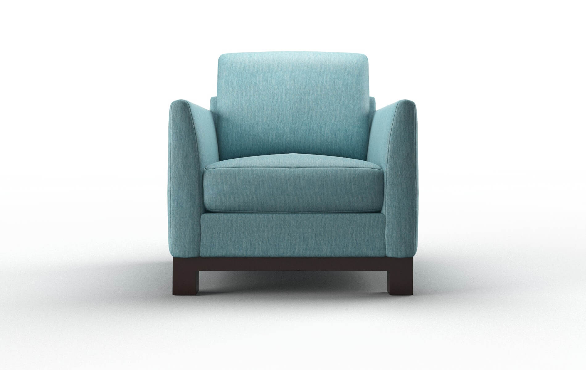 Dover Cosmo Turquoise Chair espresso legs 1