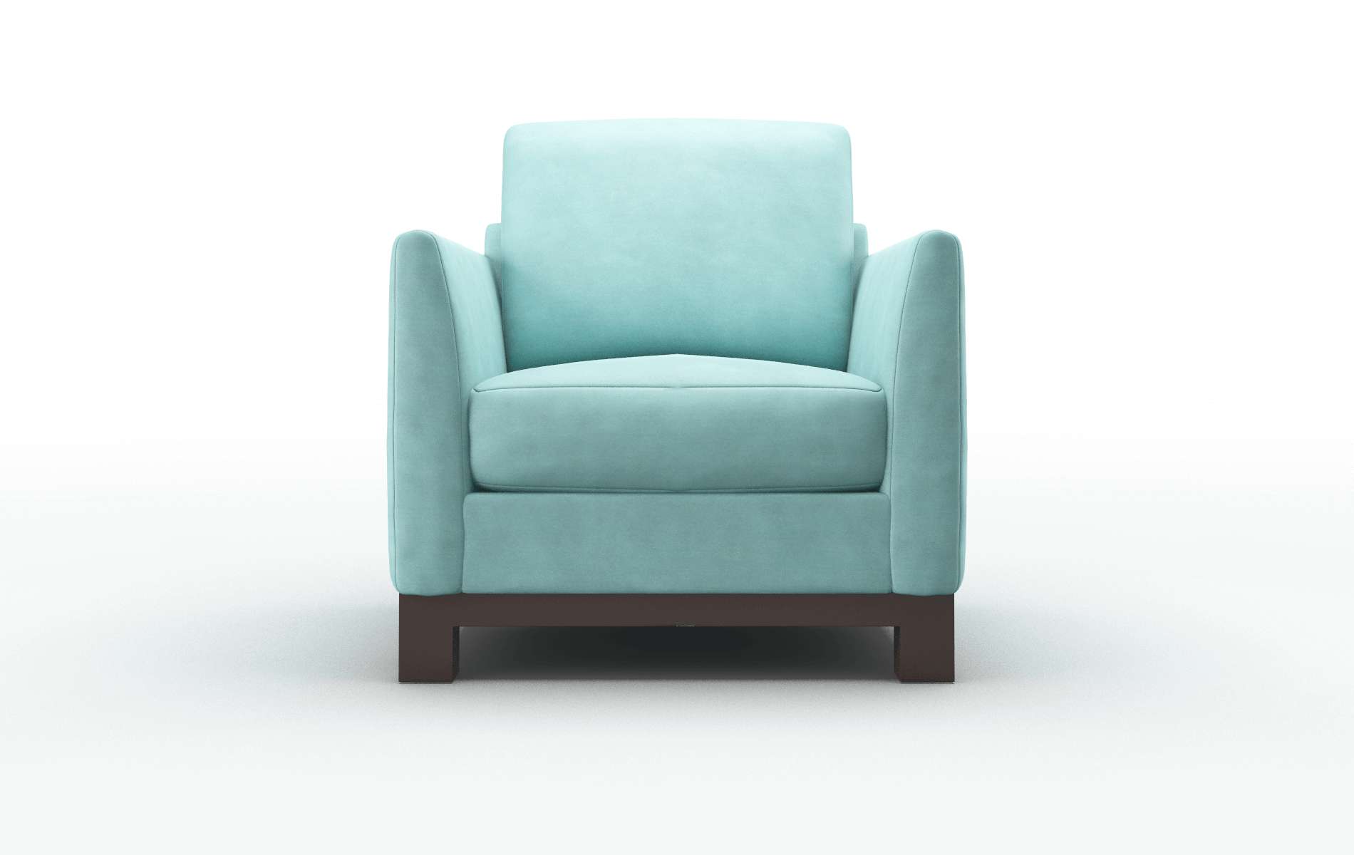 Dover Curious Turquoise Chair espresso legs 1