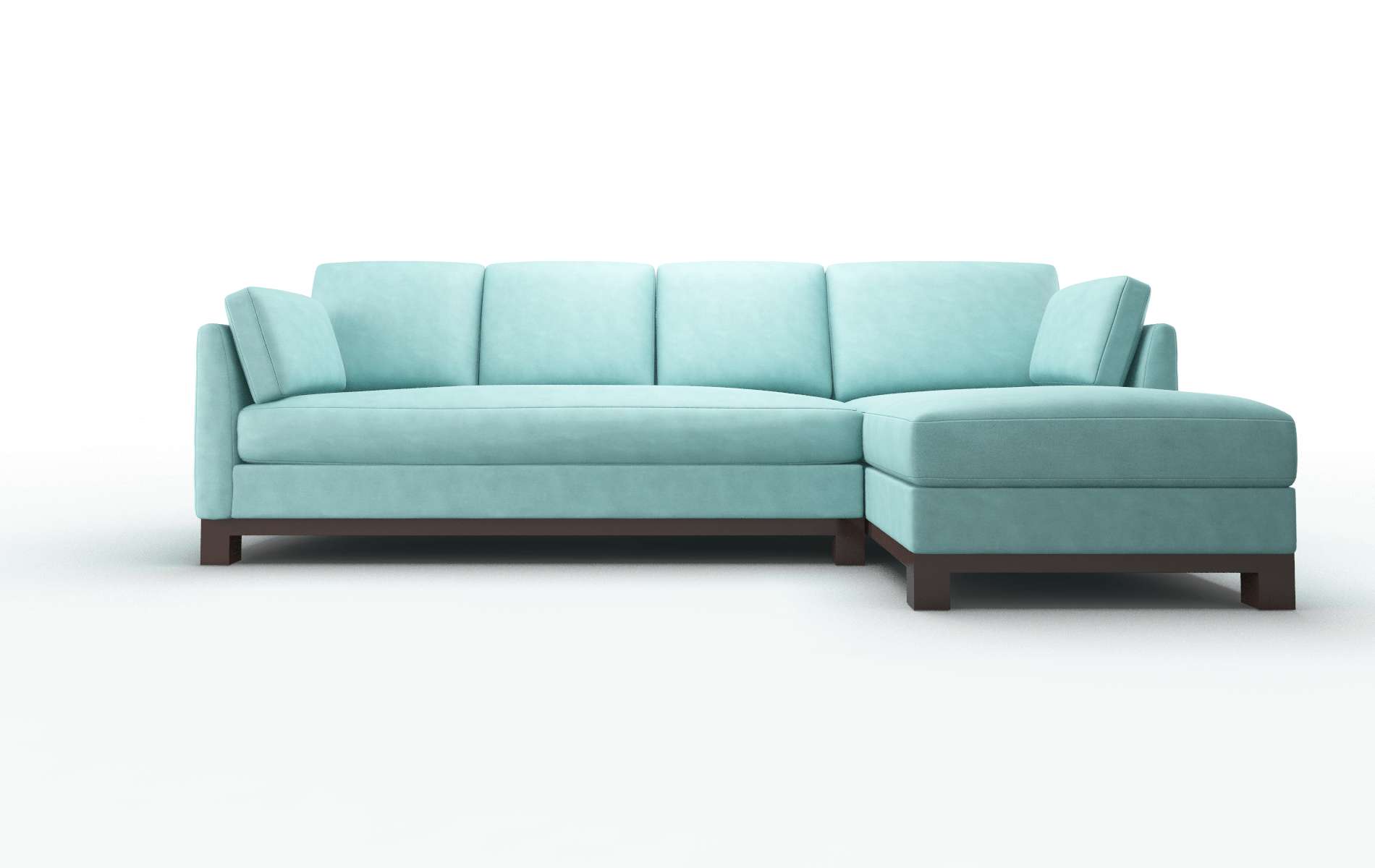 Dover Curious turquoise Panel Espresso Legs  1