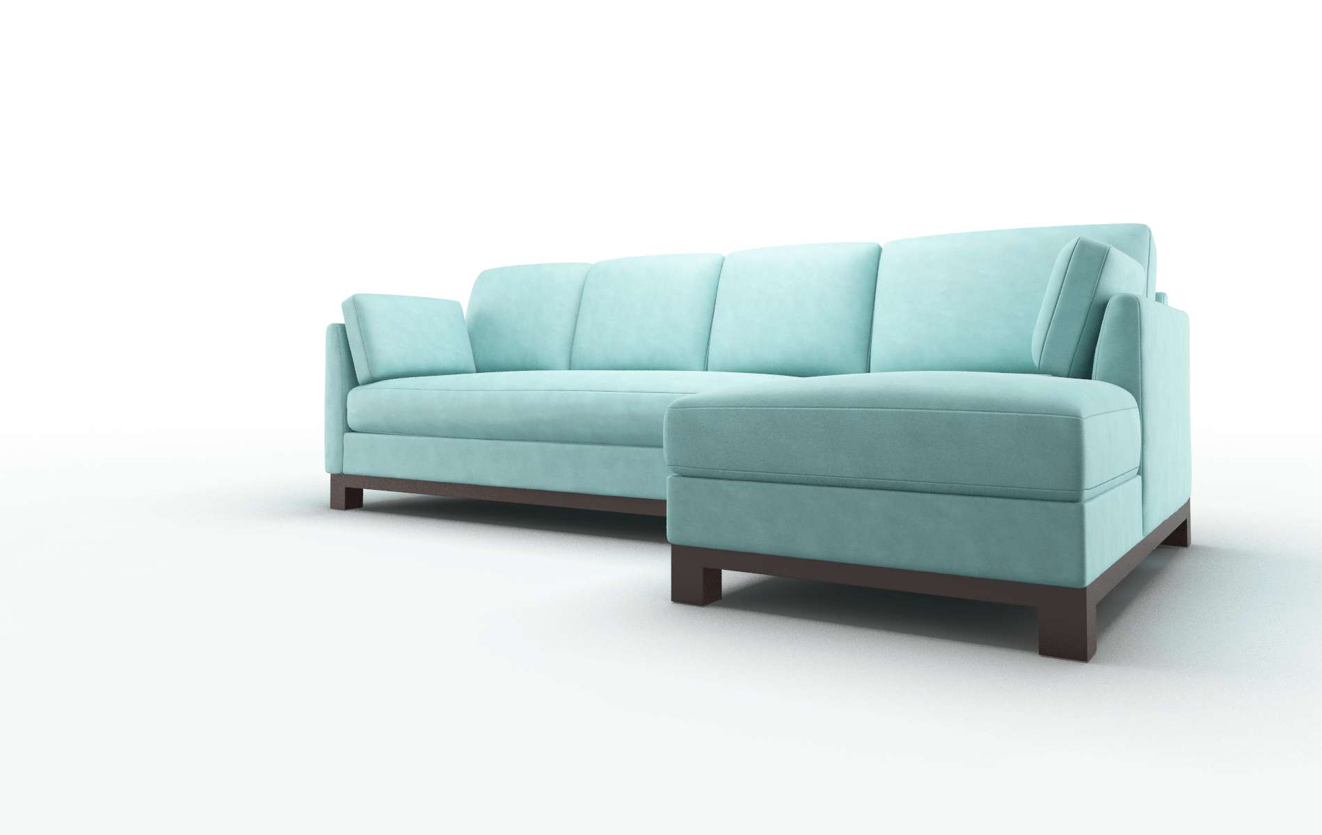 Dover Curious Turquoise Panel espresso legs 4