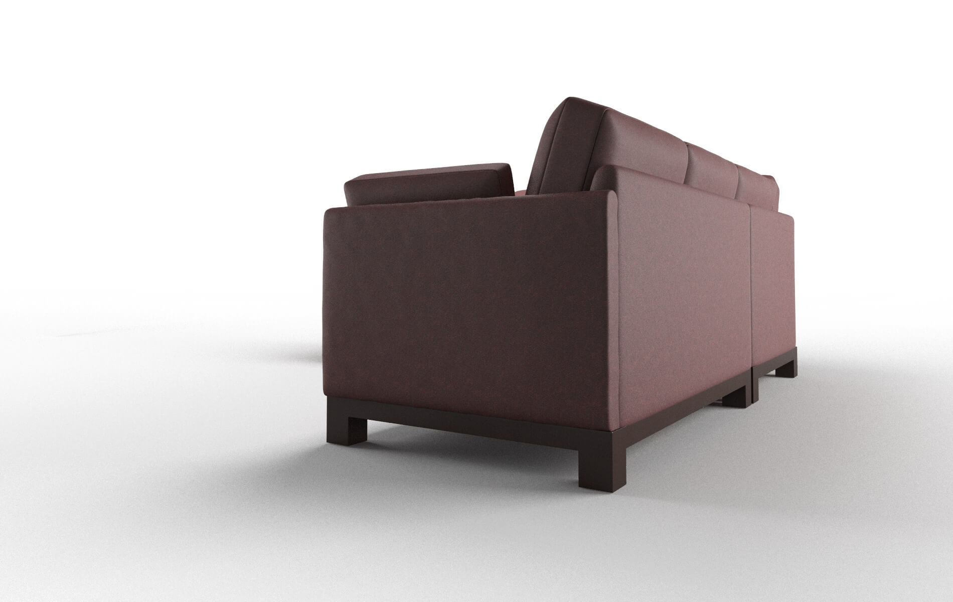 Dover Derby Berry Sectional espresso legs 4