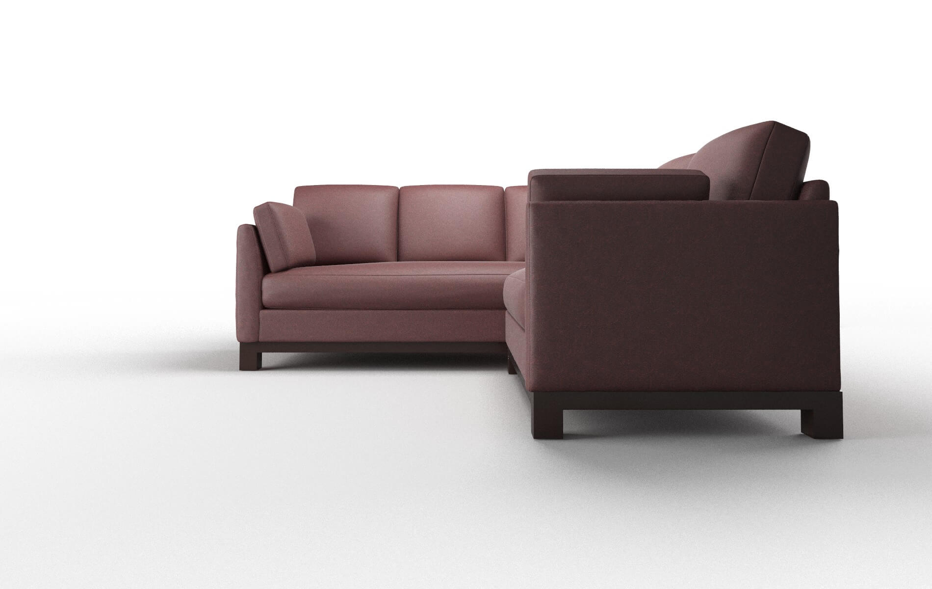 Dover Derby Berry Sectional espresso legs 5