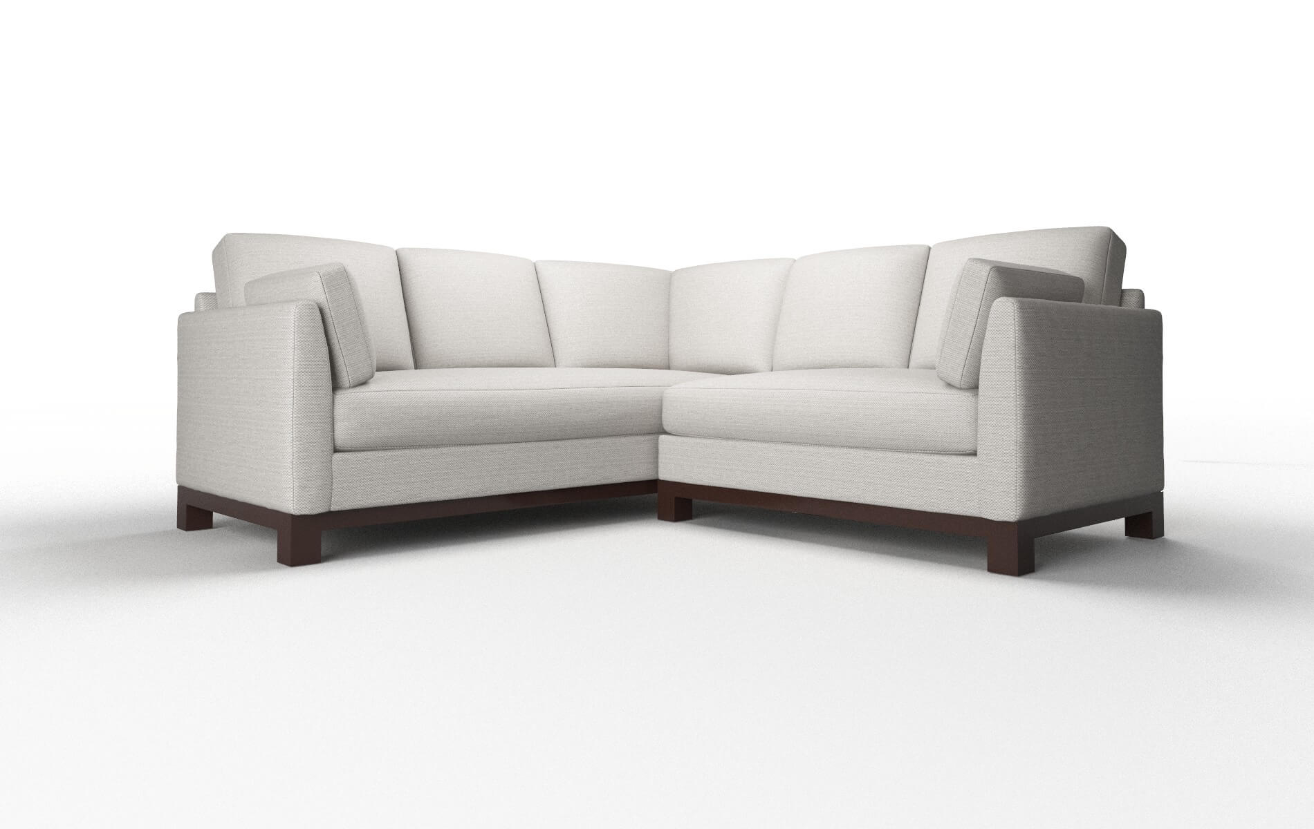 Dover Derby Grey Sectional espresso legs 1