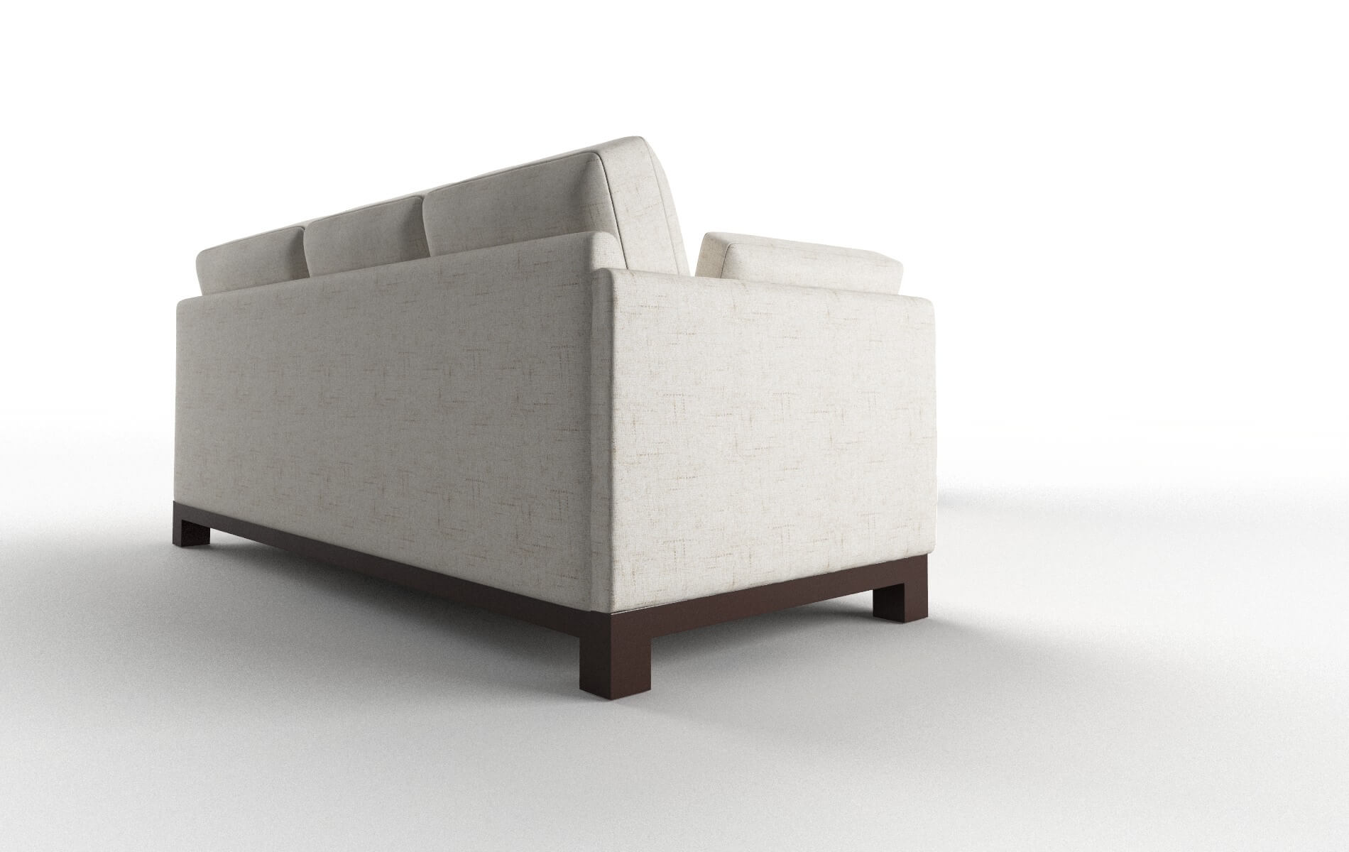 Dover Derby Taupe Sectional espresso legs 3