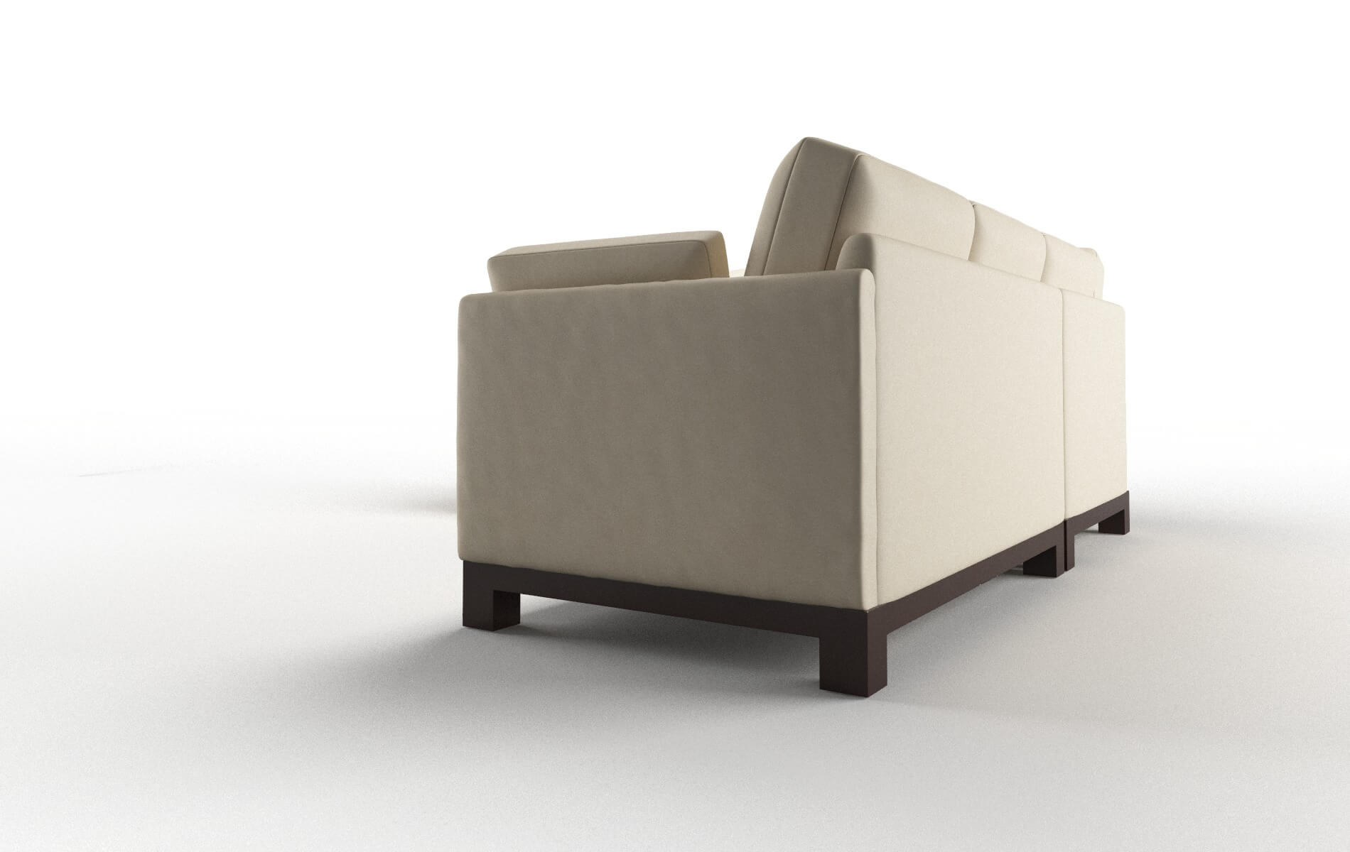 Dover Dream_d Almond Sectional espresso legs 4