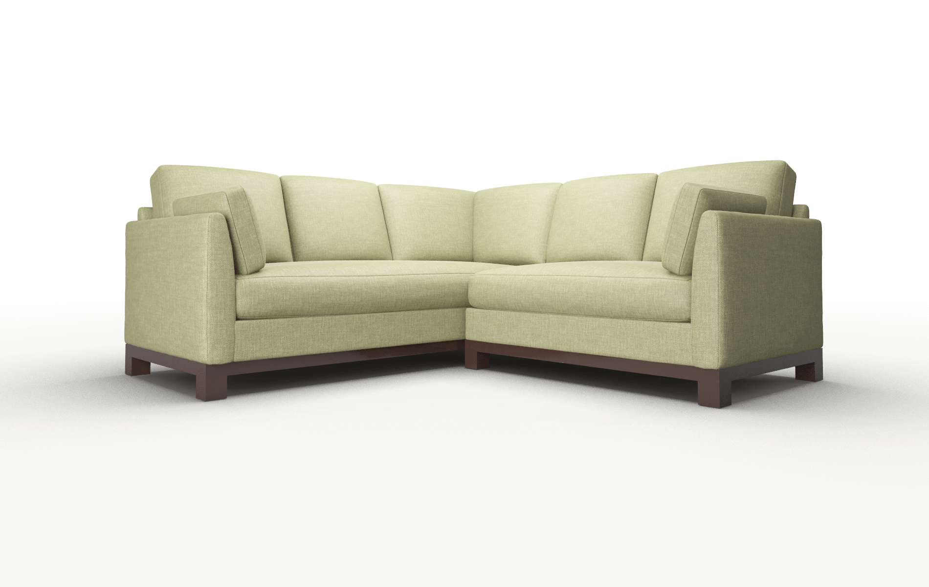 Dover Durham Lime Sectional espresso legs
