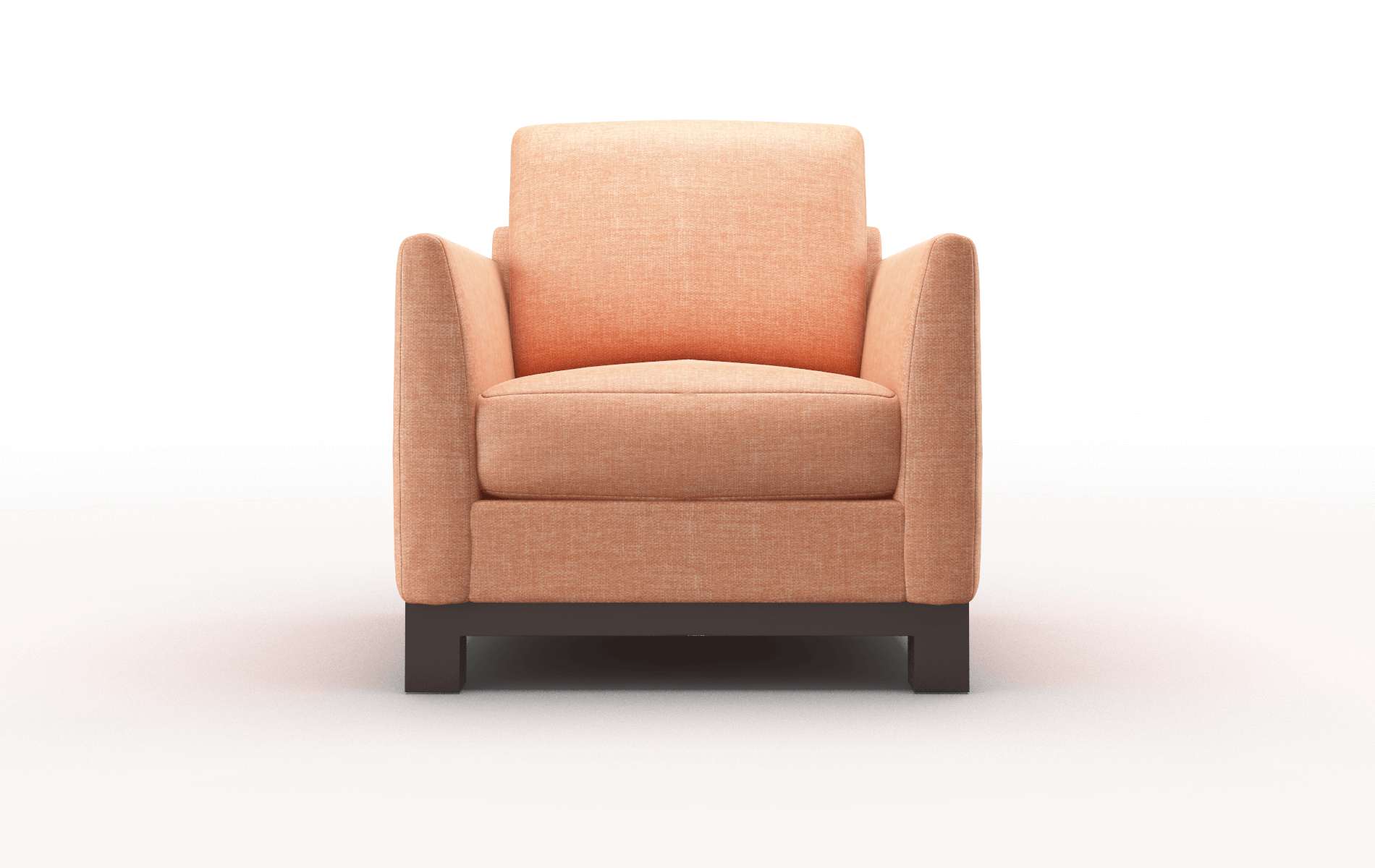 Dover Durham Tangerine Chair espresso legs 1