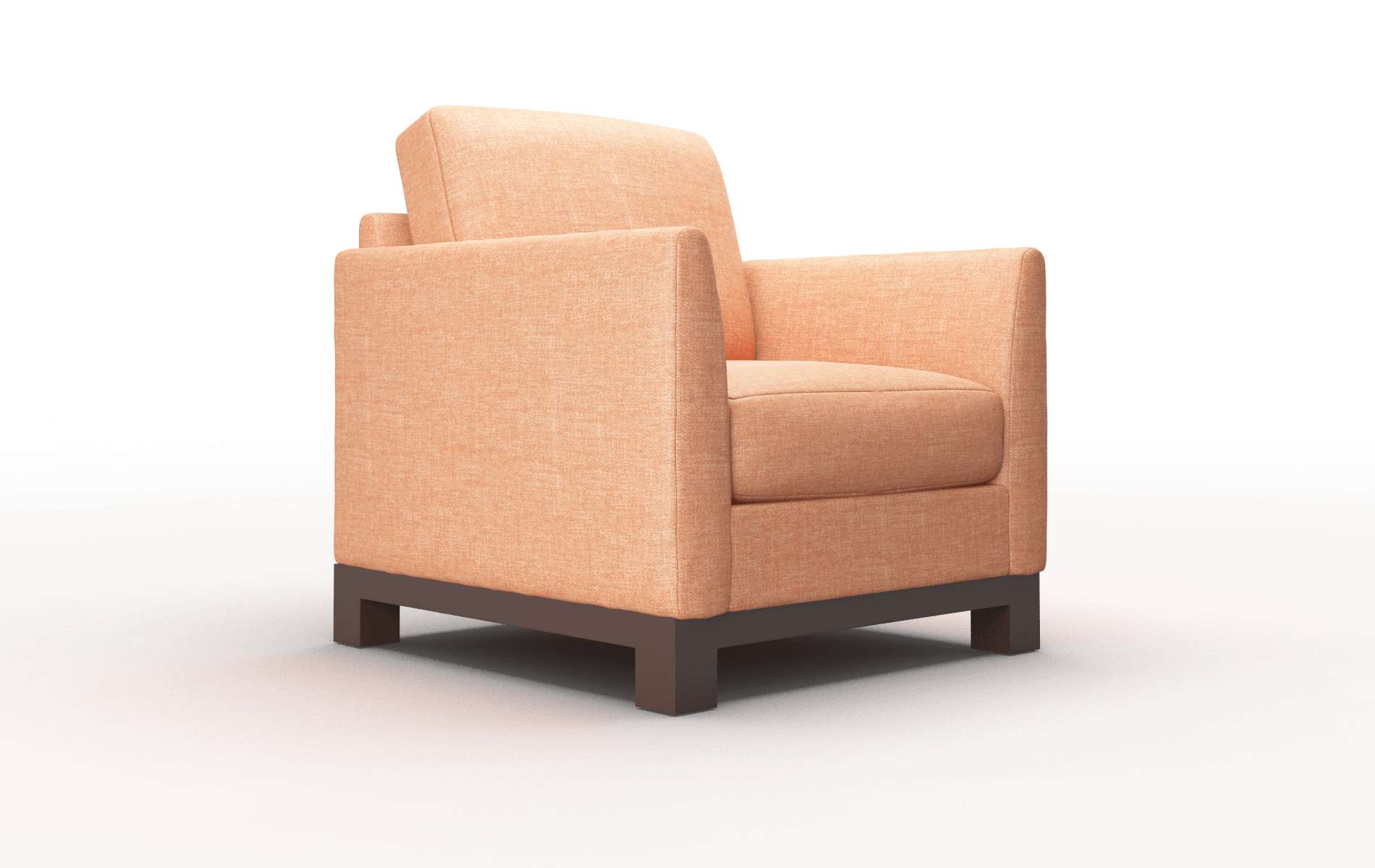Dover Durham Tangerine Chair espresso legs 2