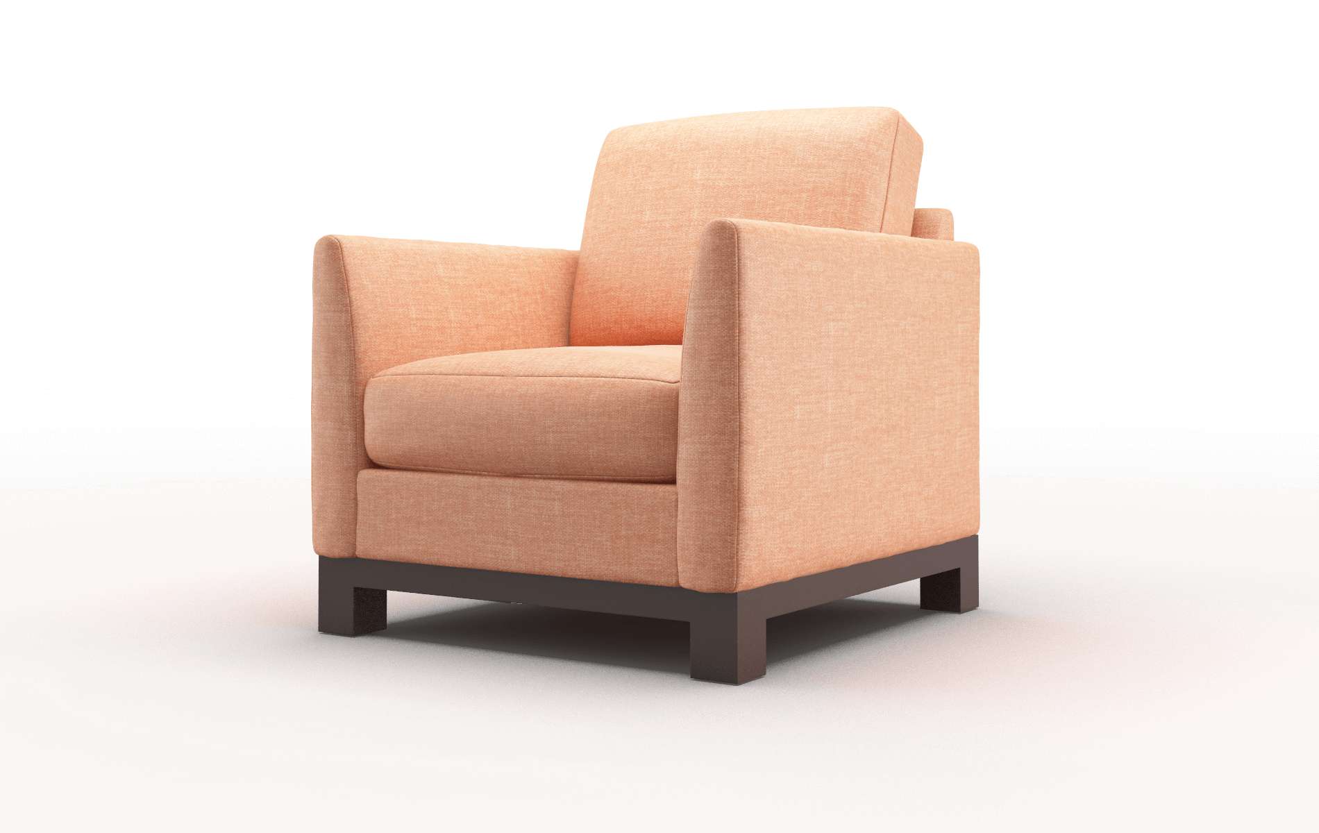 Dover Durham Tangerine Chair espresso legs 4