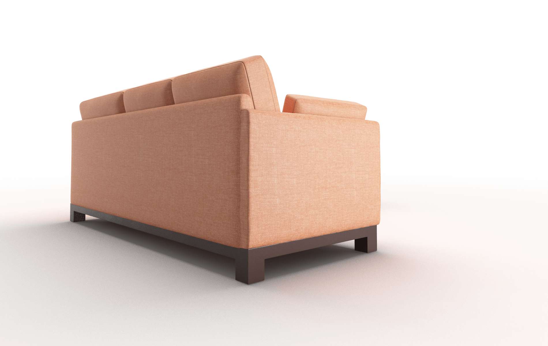 Dover Durham Tangerine Sectional espresso legs 3