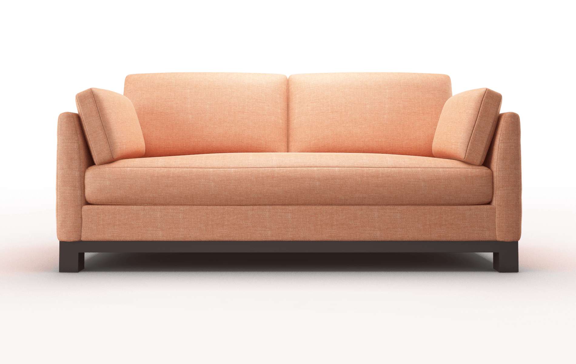 Dover Durham Tangerine Sofa espresso legs 1