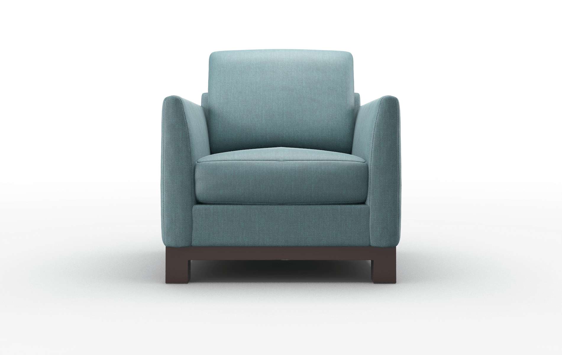 Dover Elliot Teal Chair espresso legs 1