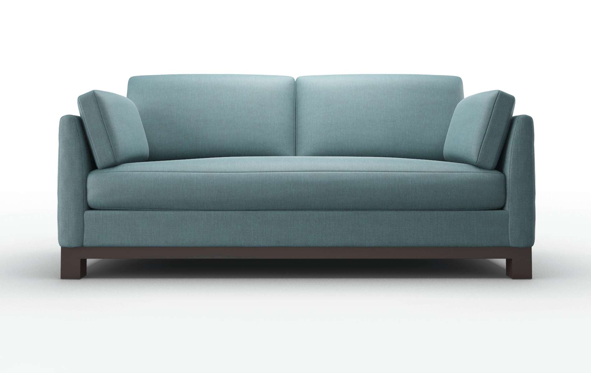 Dover Elliot Teal Sofa espresso legs 1