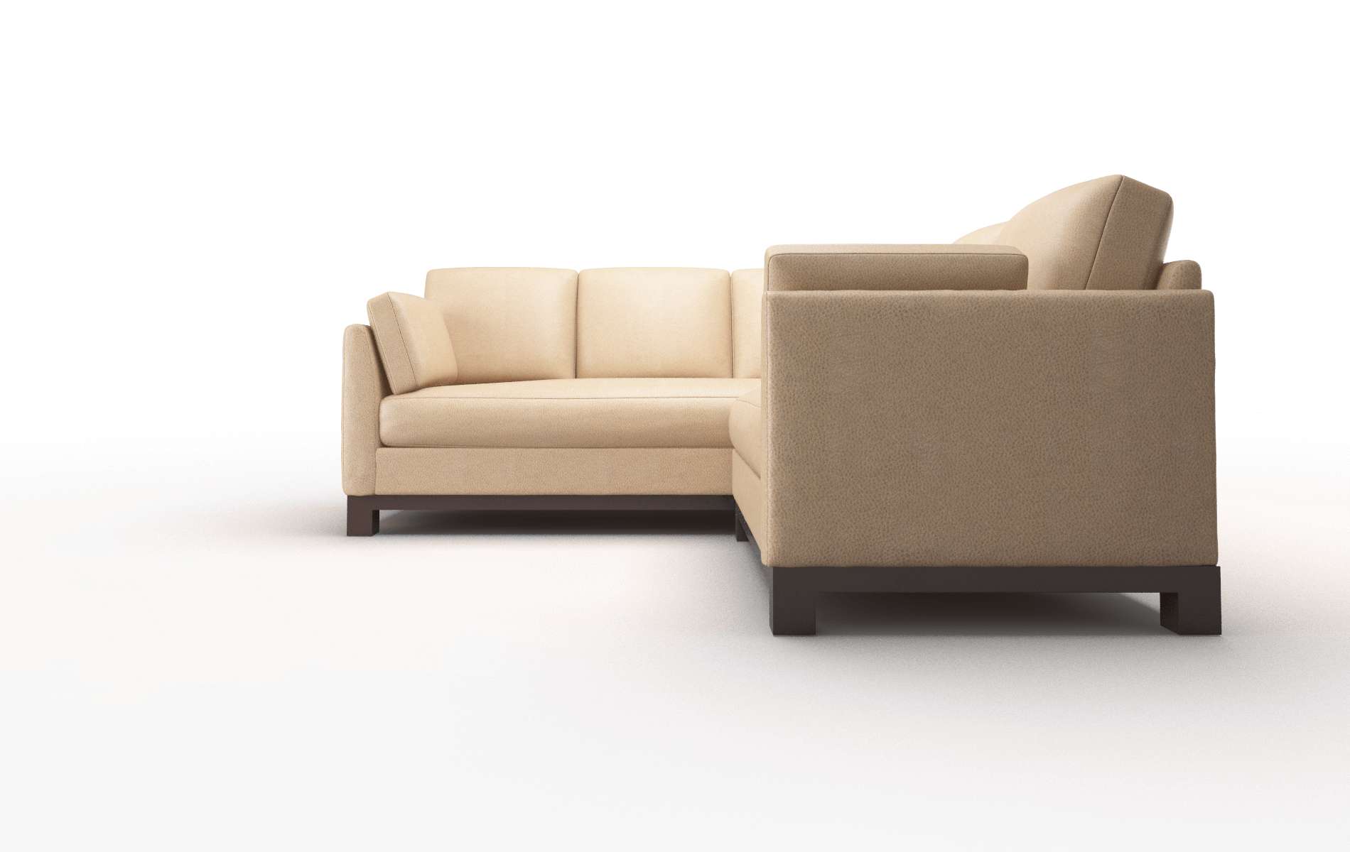 Dover Ford Dune Sectional espresso legs 5