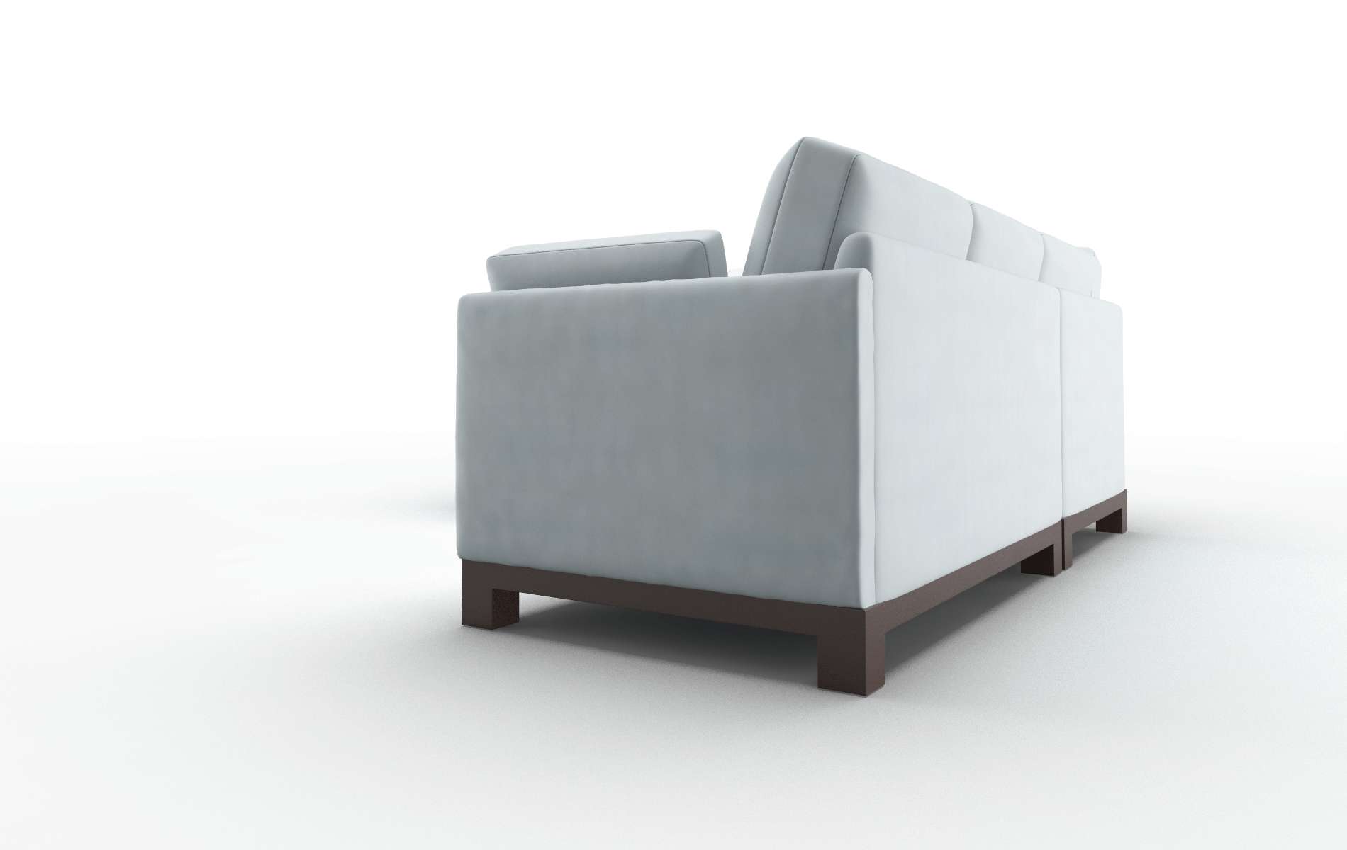 Dover Hathaway Aqua Sectional espresso legs 4