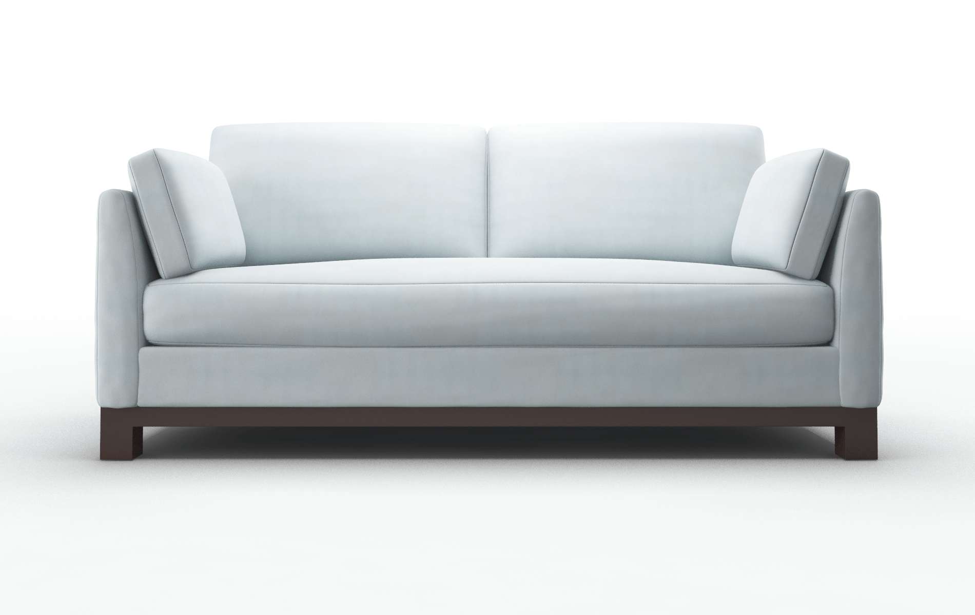 Dover Hathaway Aqua Sofa espresso legs 1