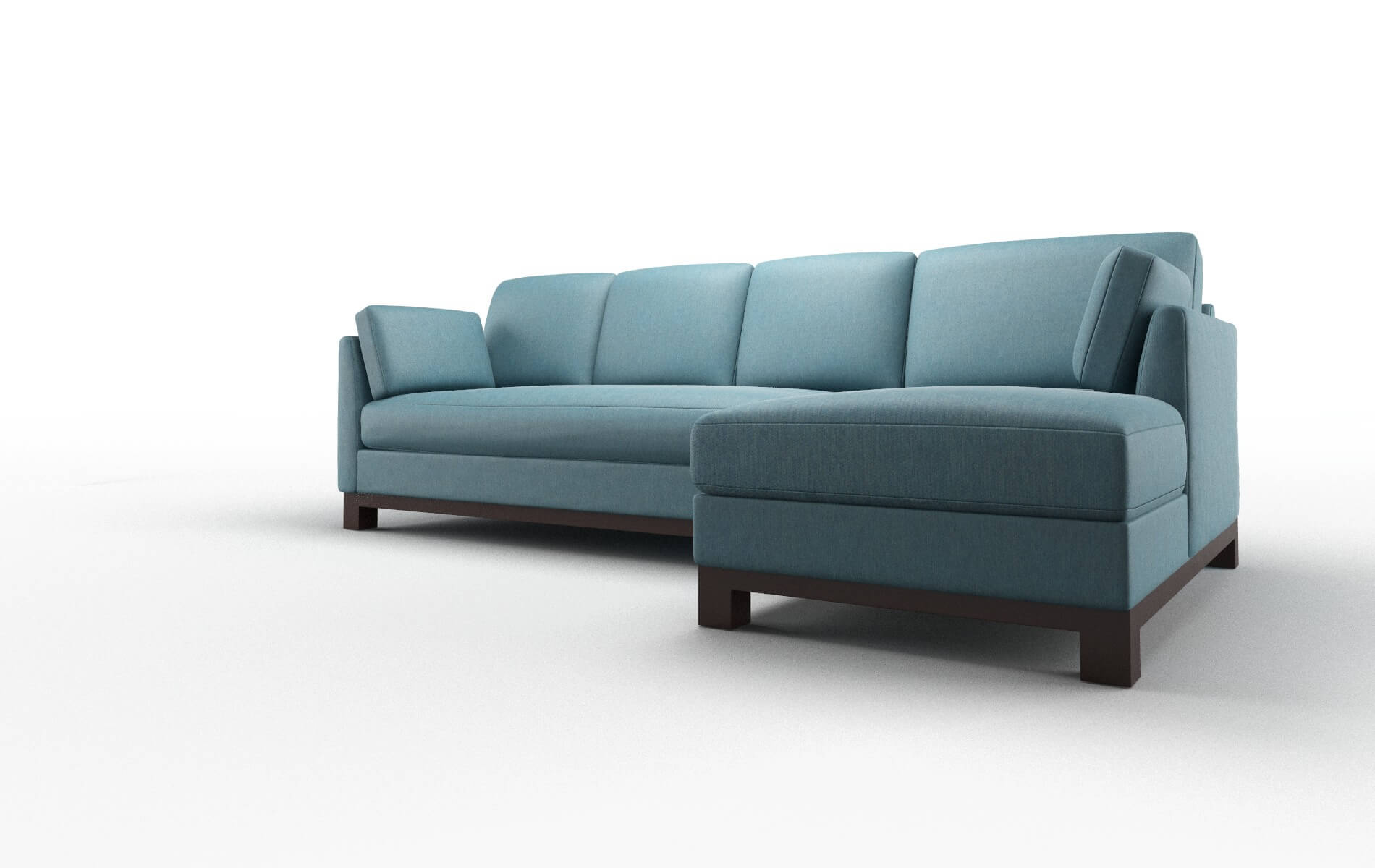 Dover Hepburn Teal Panel espresso legs 4