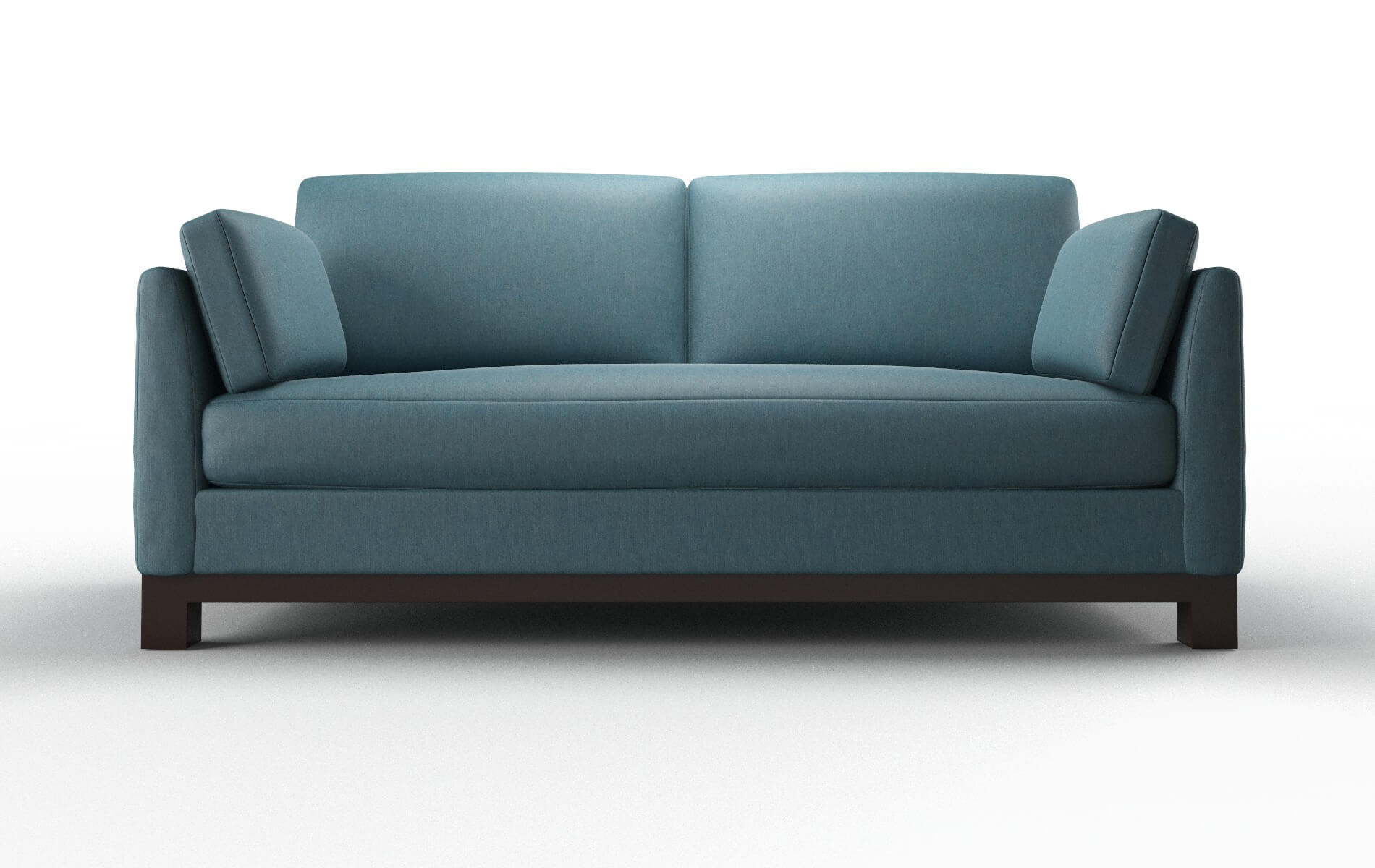 Dover Hepburn Teal Sofa espresso legs 1