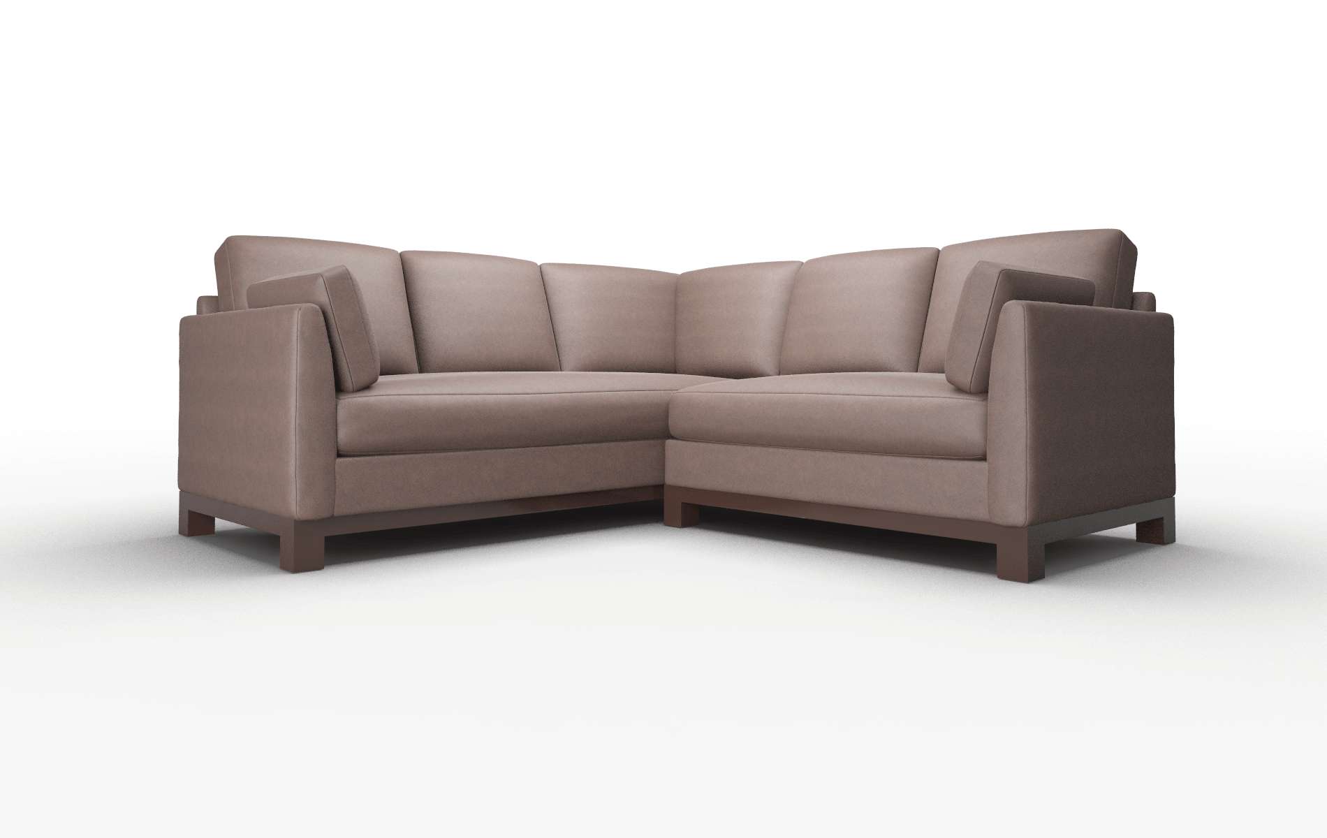 Dover Insight Cafe Sectional espresso legs 1