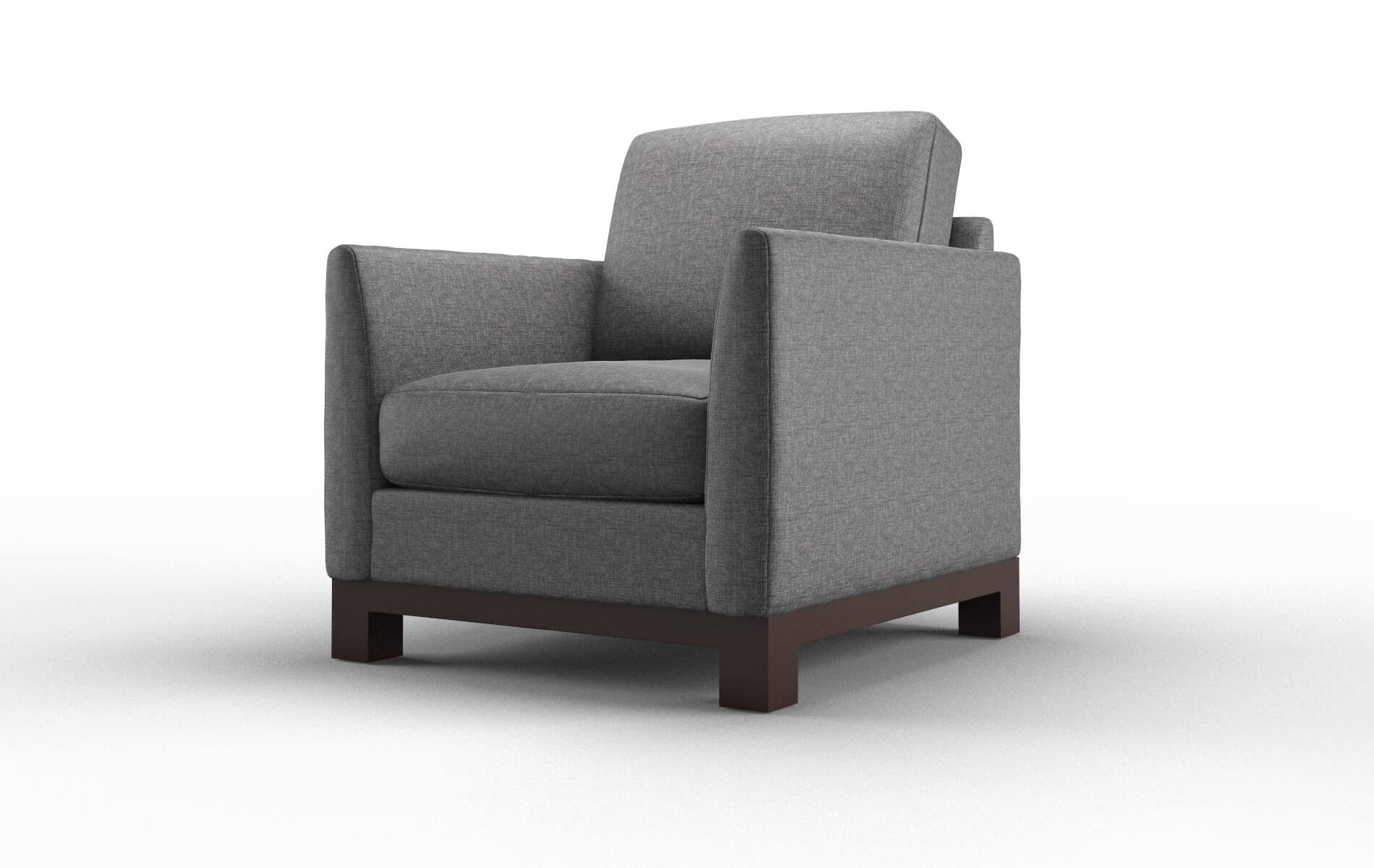 Dover Insight Charcoal Chair espresso legs 4