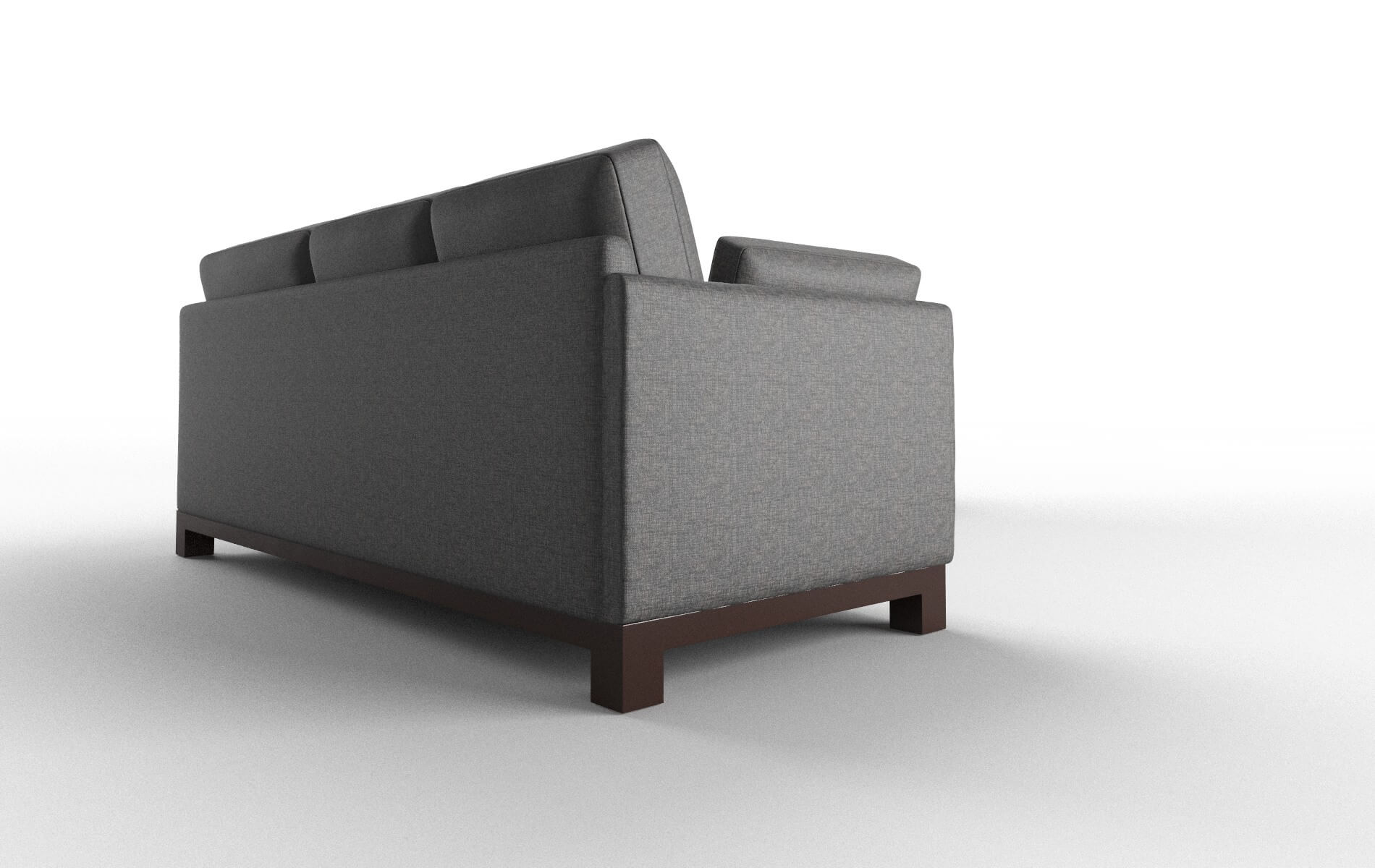 Dover Insight Charcoal Sectional espresso legs 3