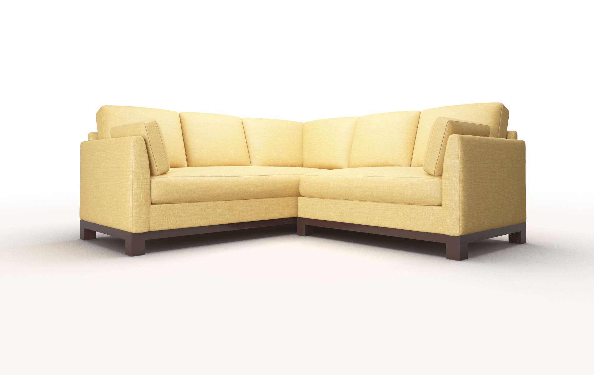 Dover Insight Citronella Sectional espresso legs 1