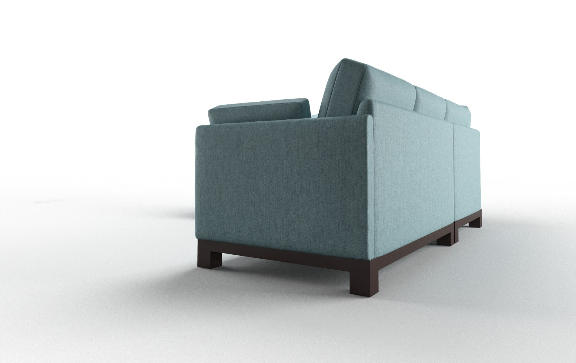 Dover Insight Peacock Sectional espresso legs 4