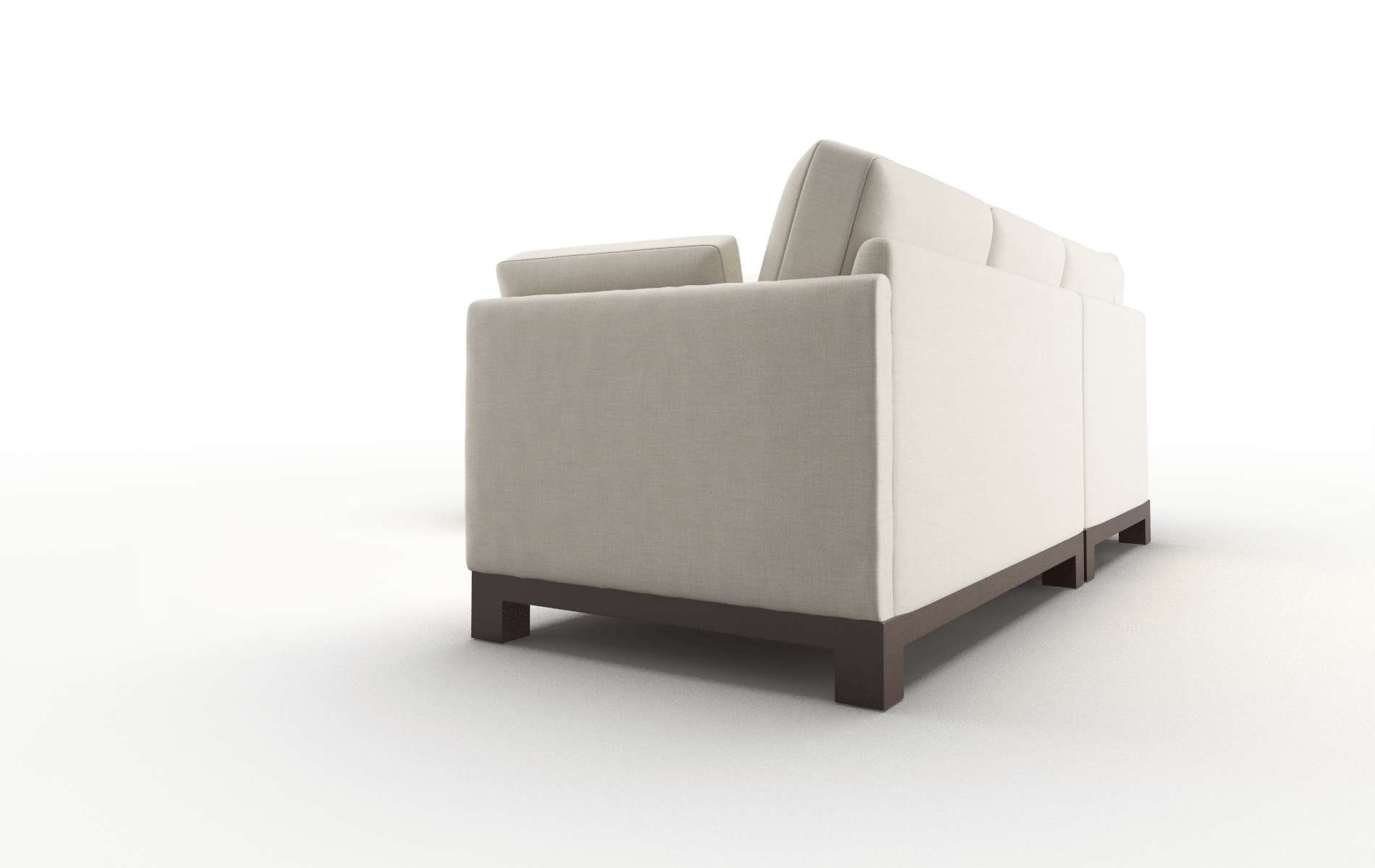 Dover Keylargo Almond Sectional espresso legs 4