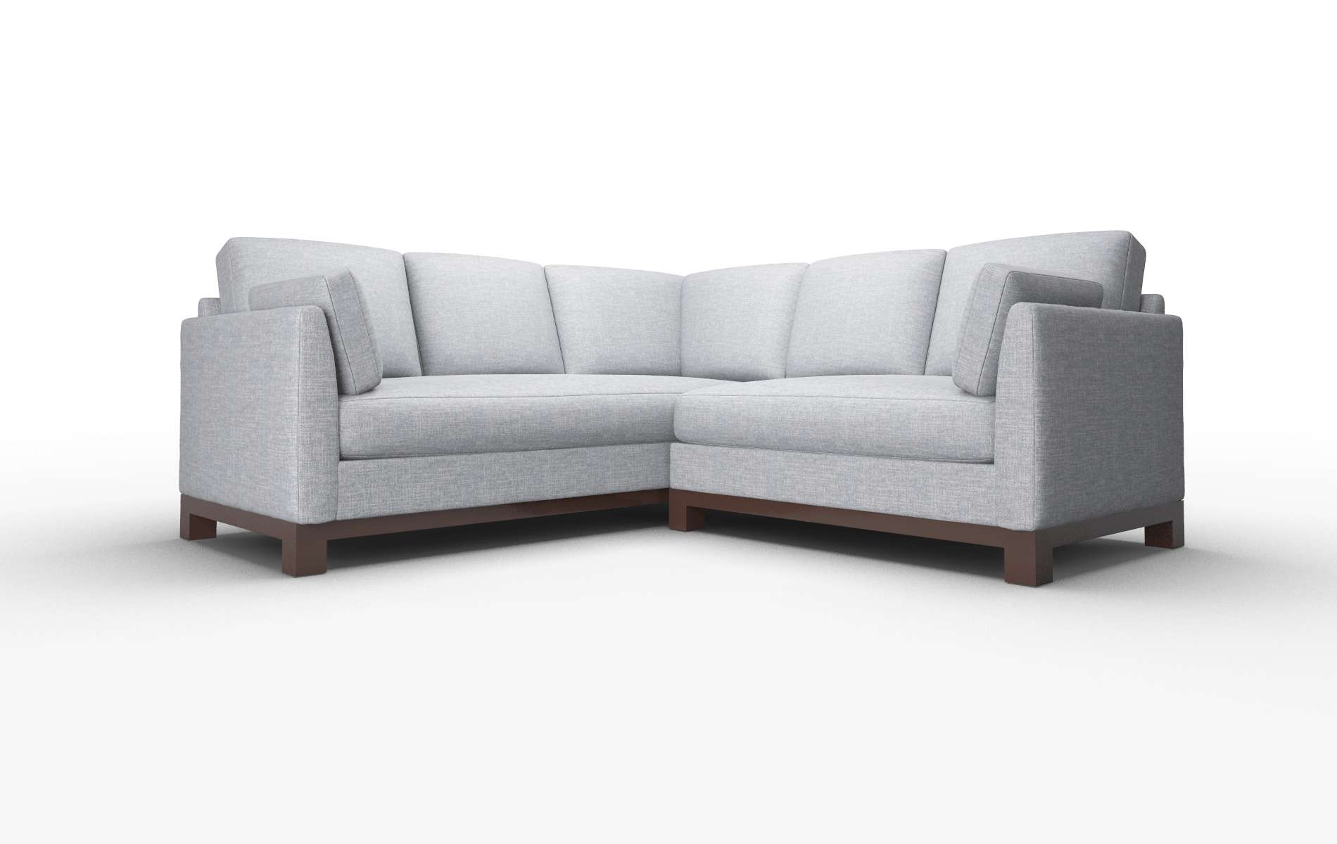 Dover Keylargo Ash Sectional espresso legs 1