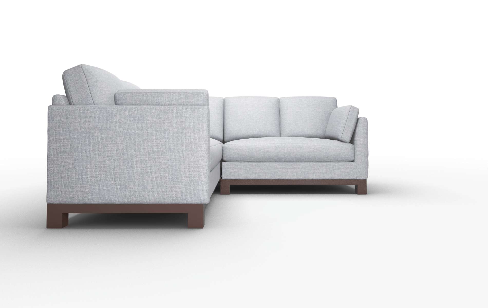 Dover Keylargo Ash Sectional espresso legs 2