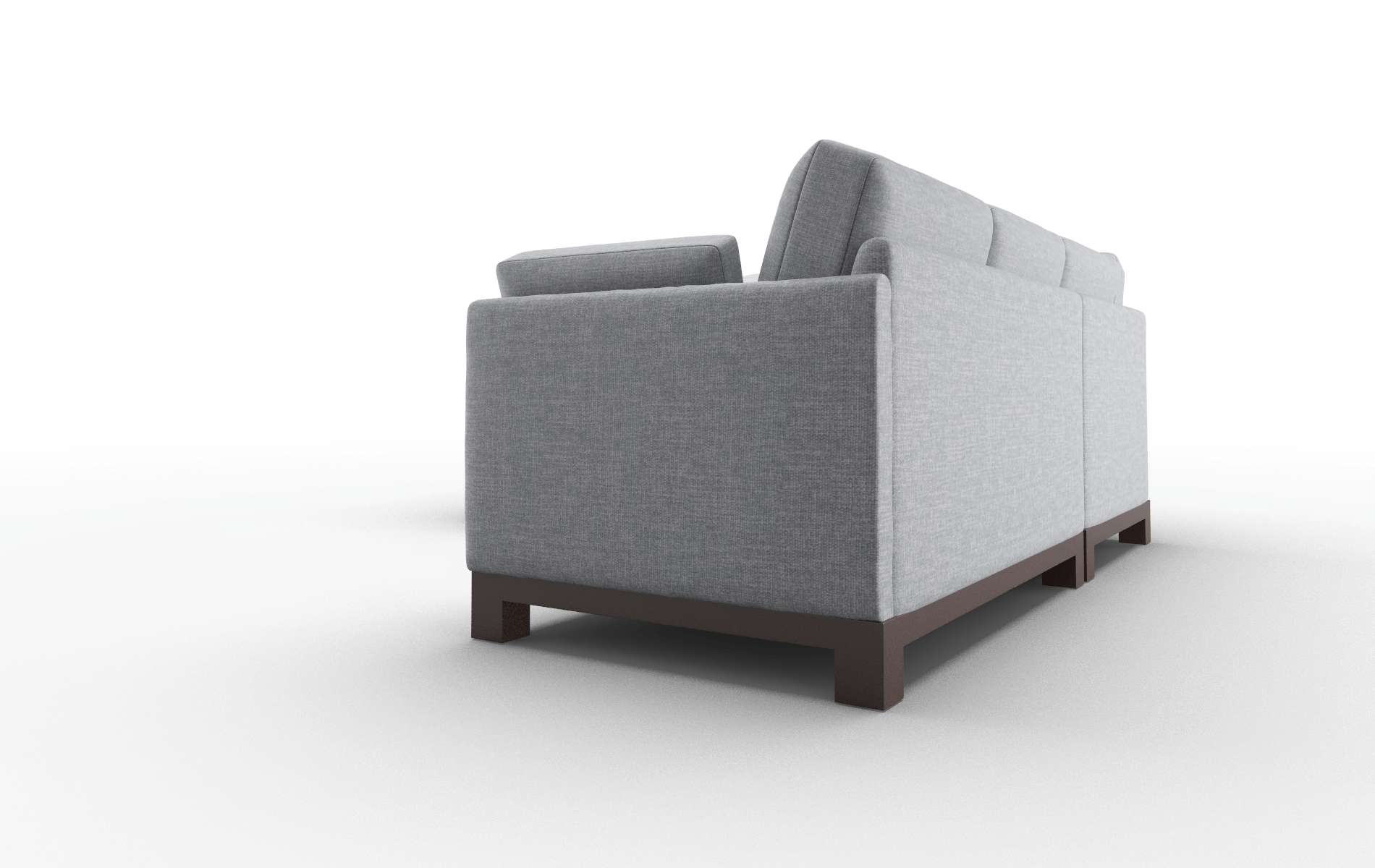 Dover Keylargo Ash Sectional espresso legs 4