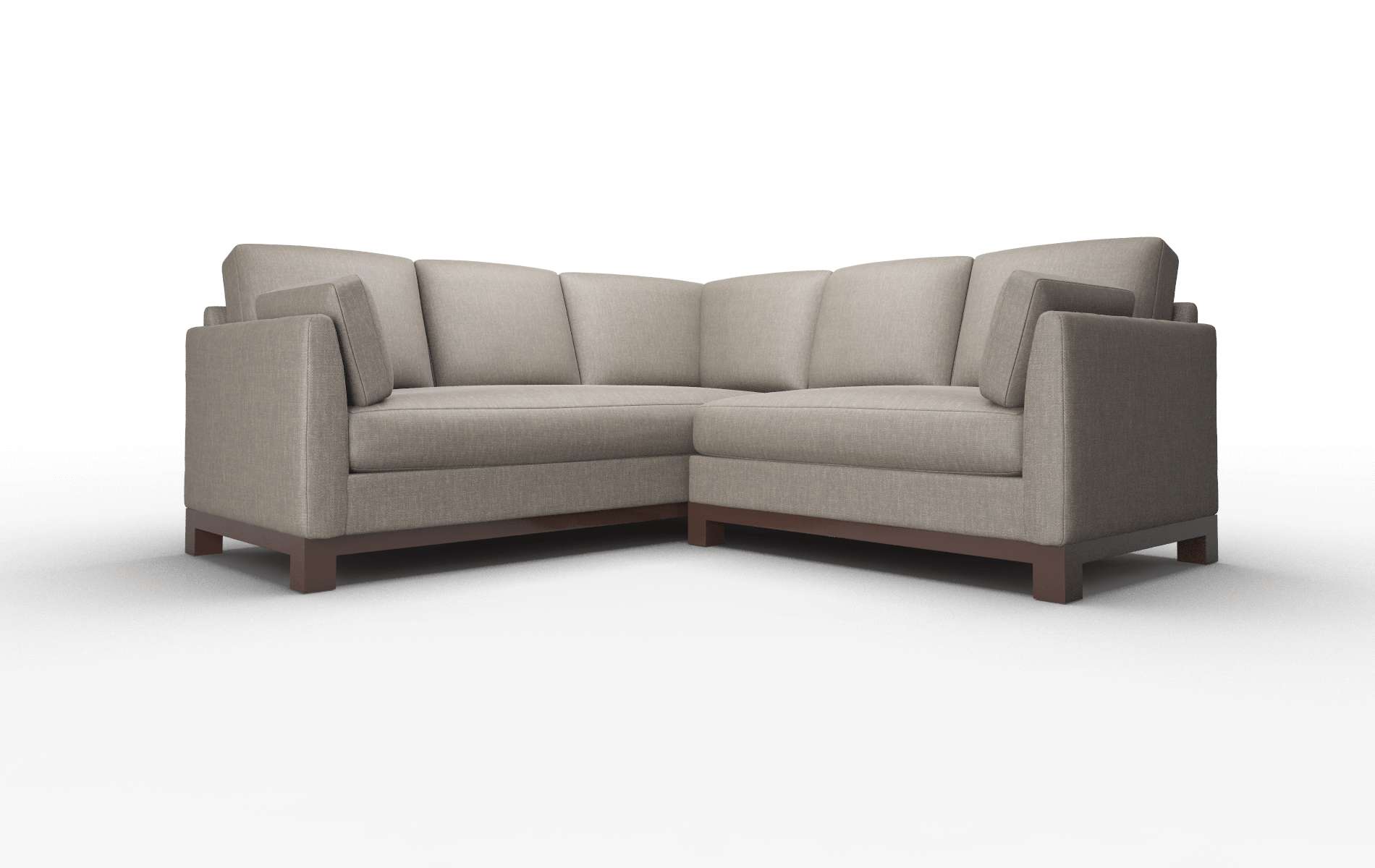 Dover Keylargo Bark Sectional espresso legs 1