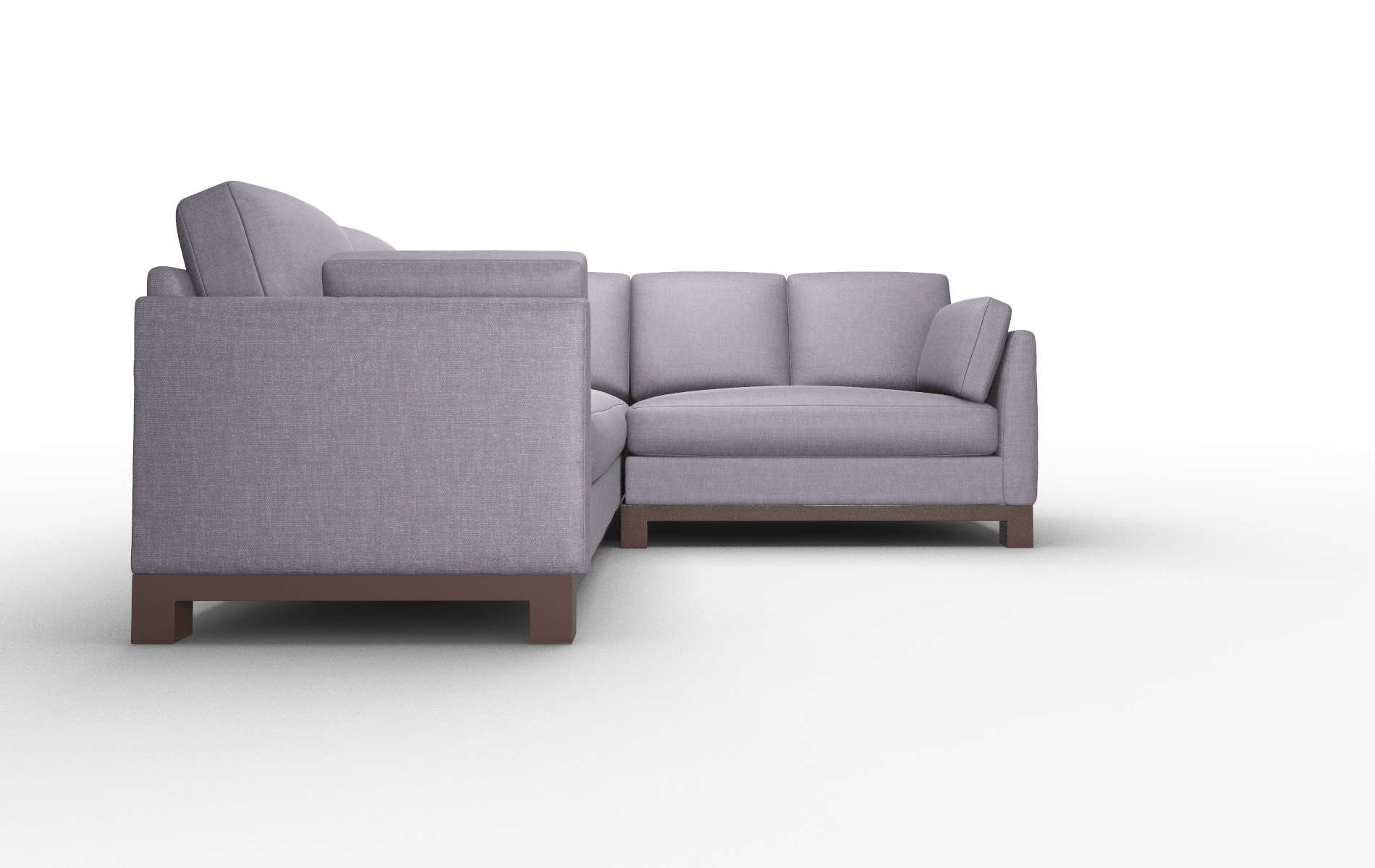 Dover Keylargo Grape Sectional espresso legs 2