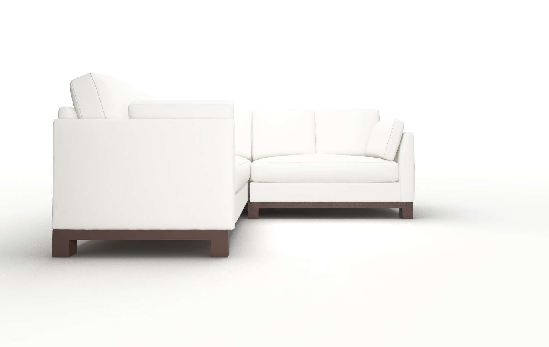Dover Keylargo Oatmeal Sectional espresso legs 2