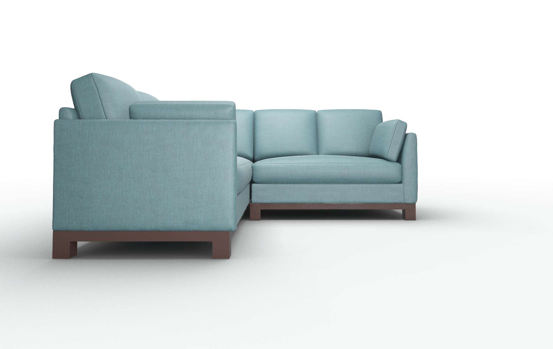 Dover Keylargo Zenithteal Sectional espresso legs 2